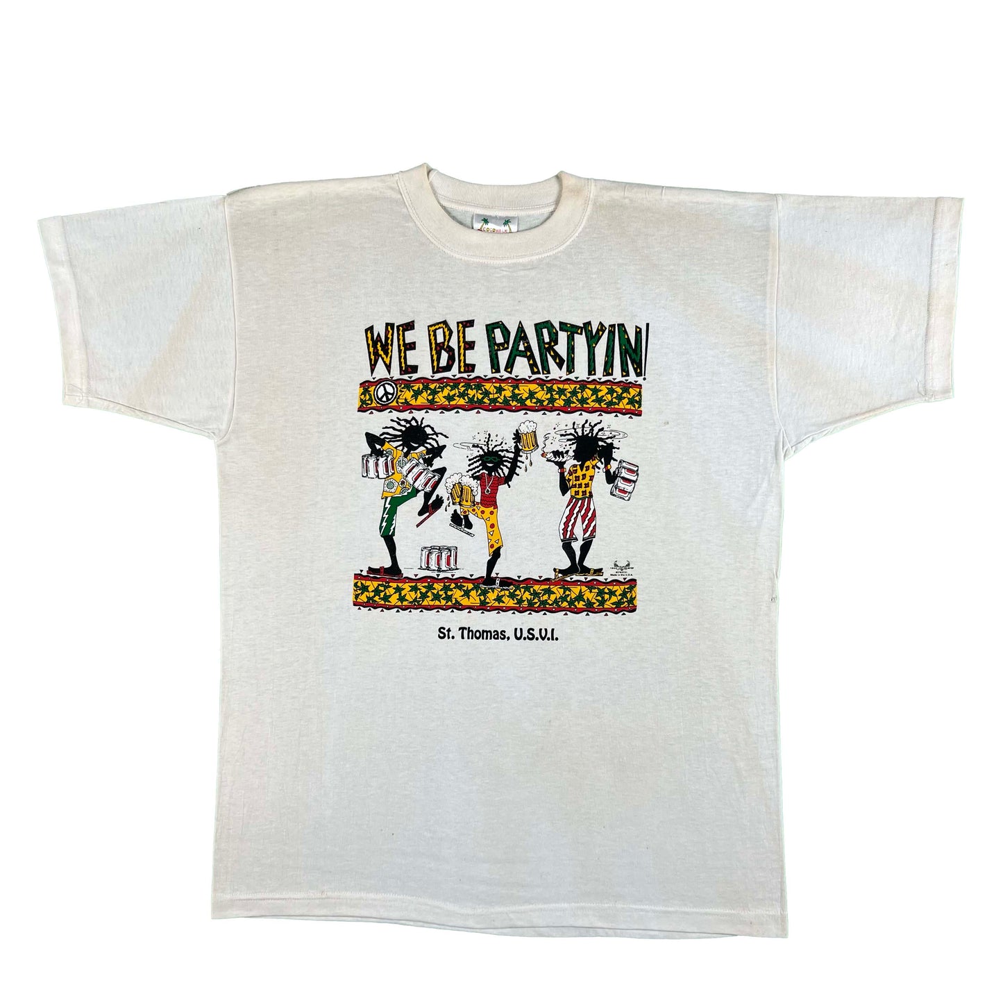 90s We Be Partyin! Beer & Weed Tee- XL