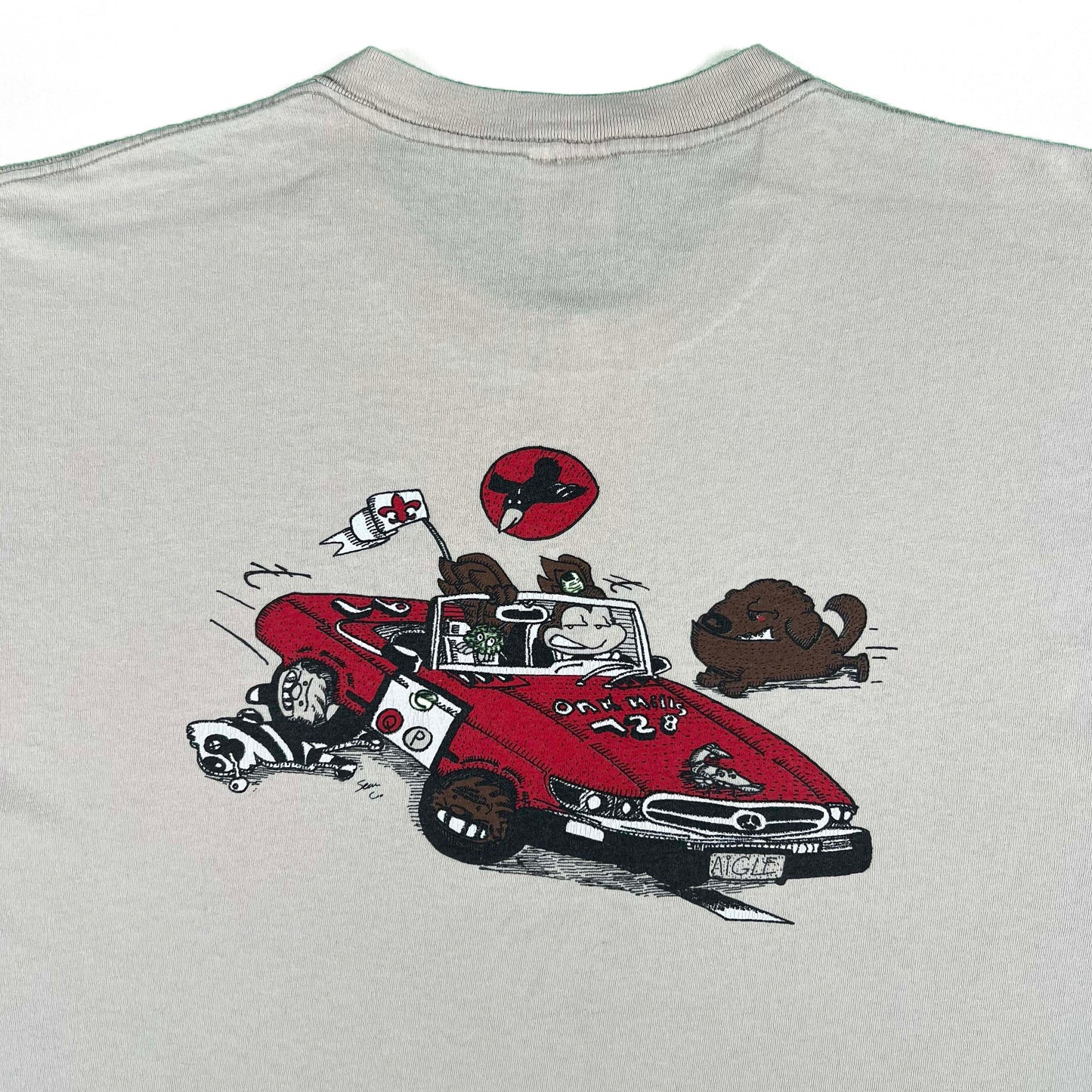 90s Boy Scouts Crazy Car Animal Tee- XXL