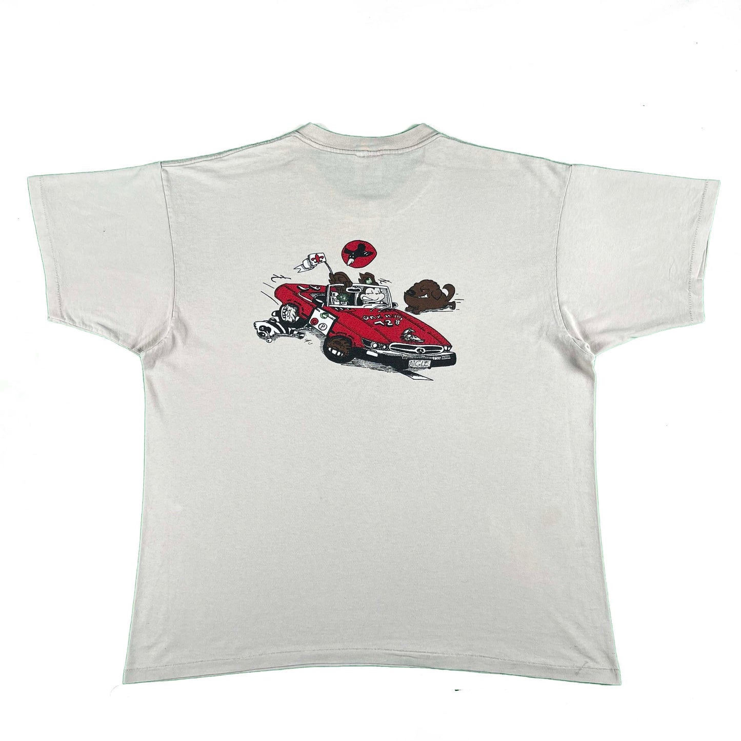 90s Boy Scouts Crazy Car Animal Tee- XXL