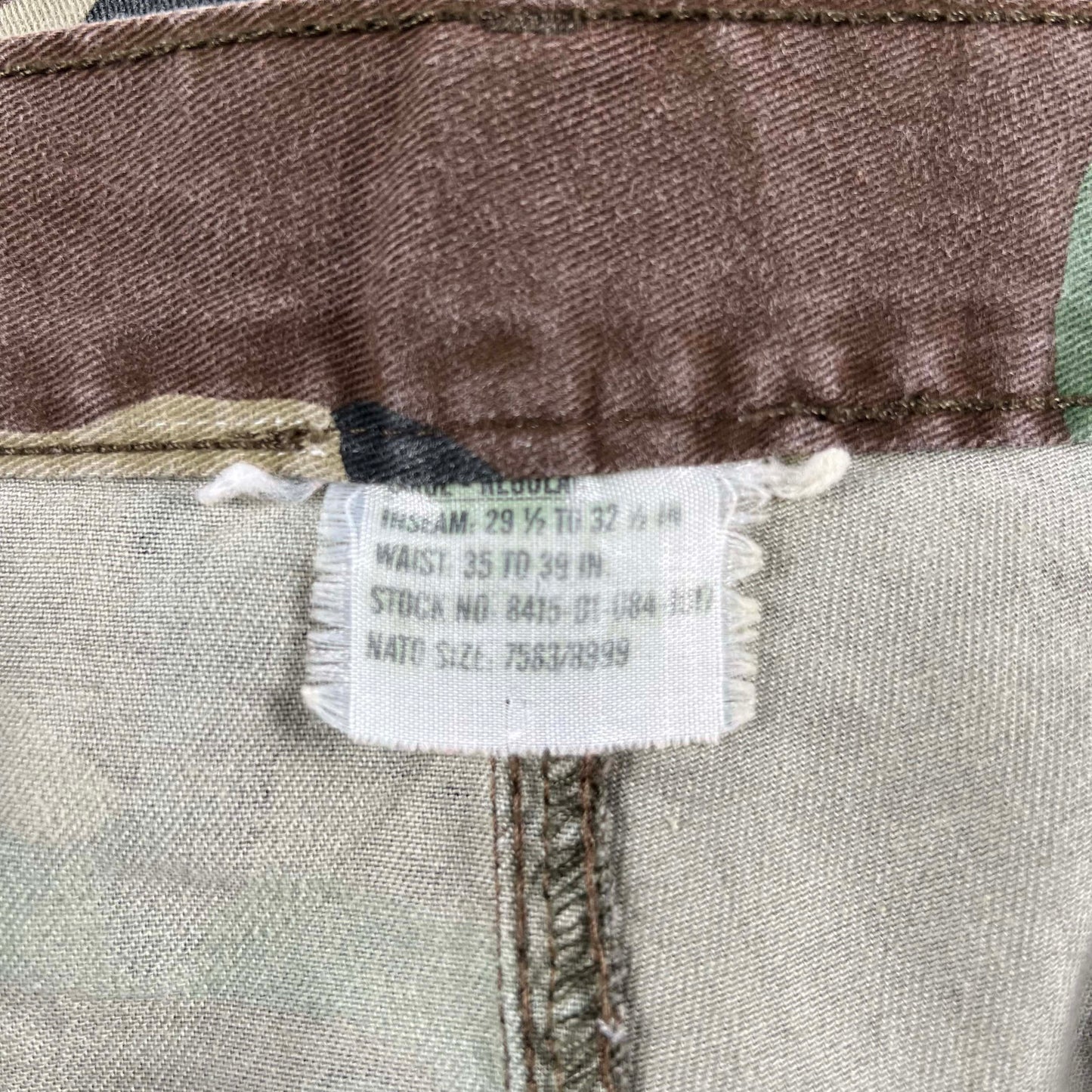 90s Ranger Camo Cut Off Cargo Shorts- 31"-35"x11