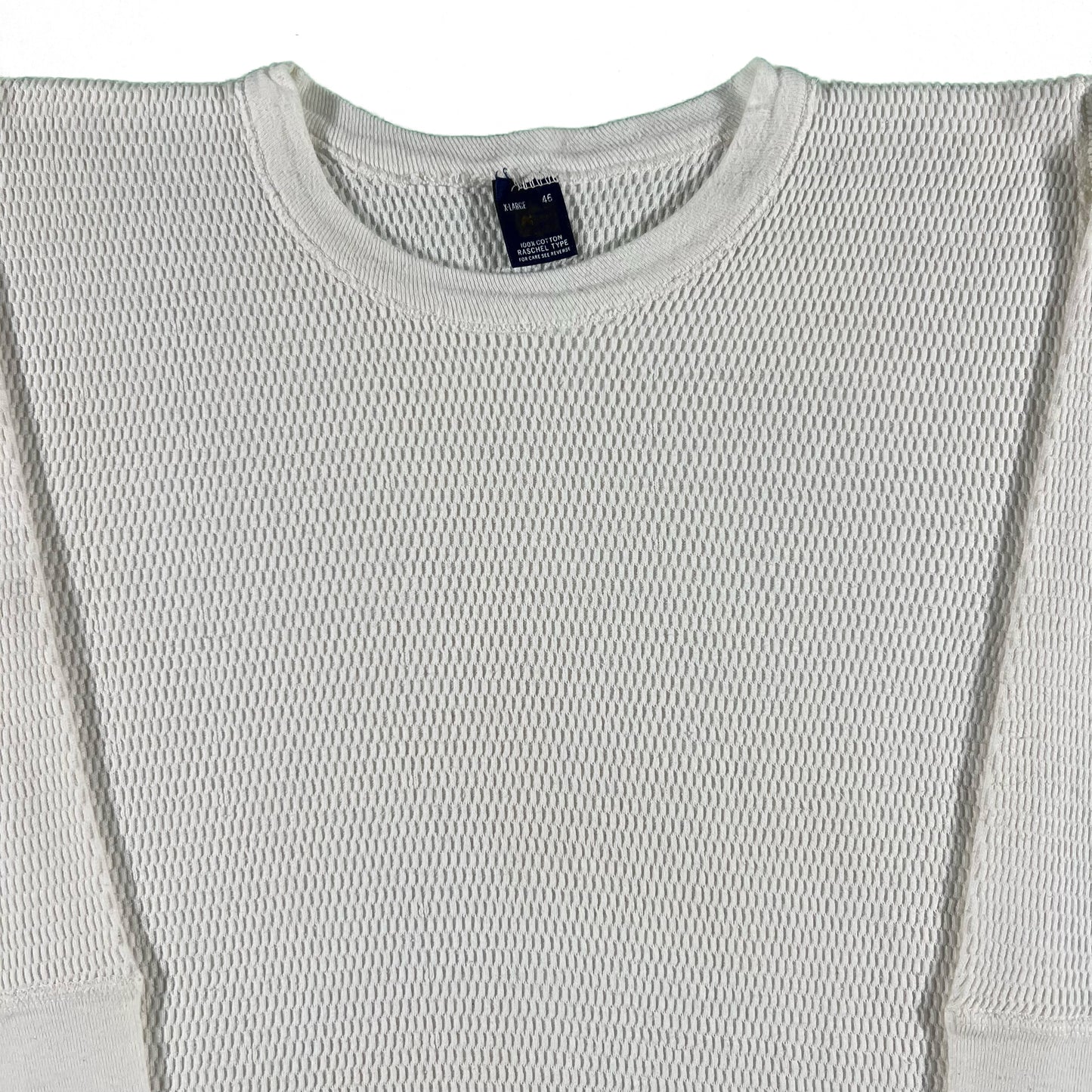 Vintage 100% Cotton Waffle Knit Thermal Shirt- SELECT SIZE