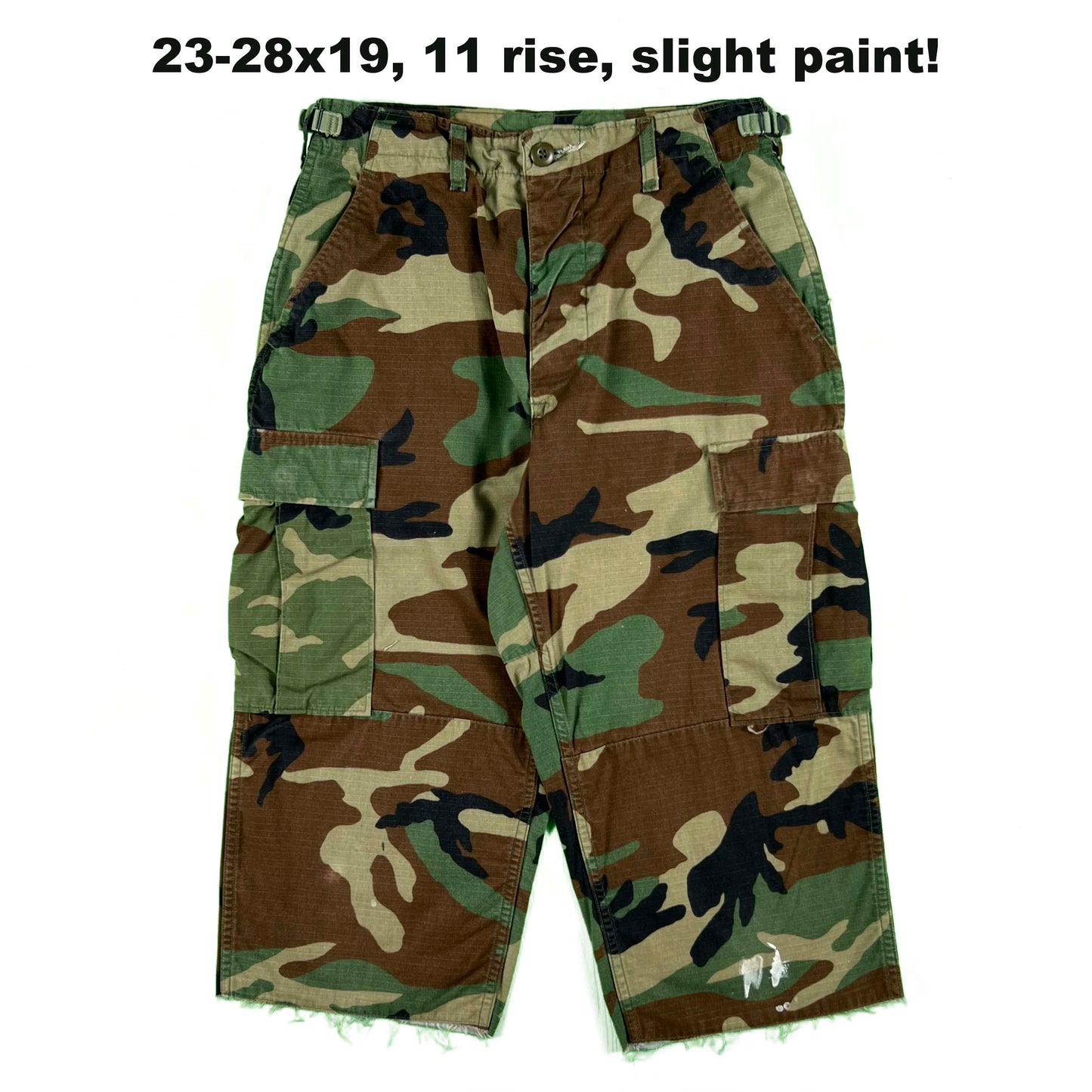 Vintage Chopped Baggy Army Camo Cargo Shorts- SELECT PAIR