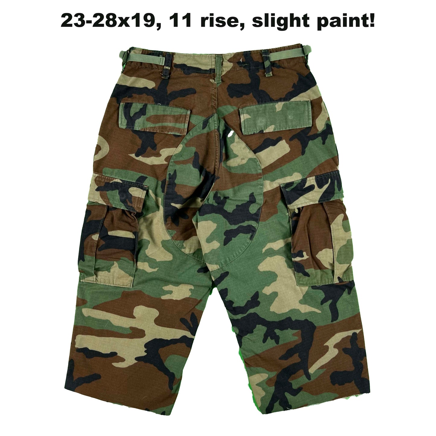 Vintage Chopped Baggy Army Camo Cargo Shorts- SELECT PAIR