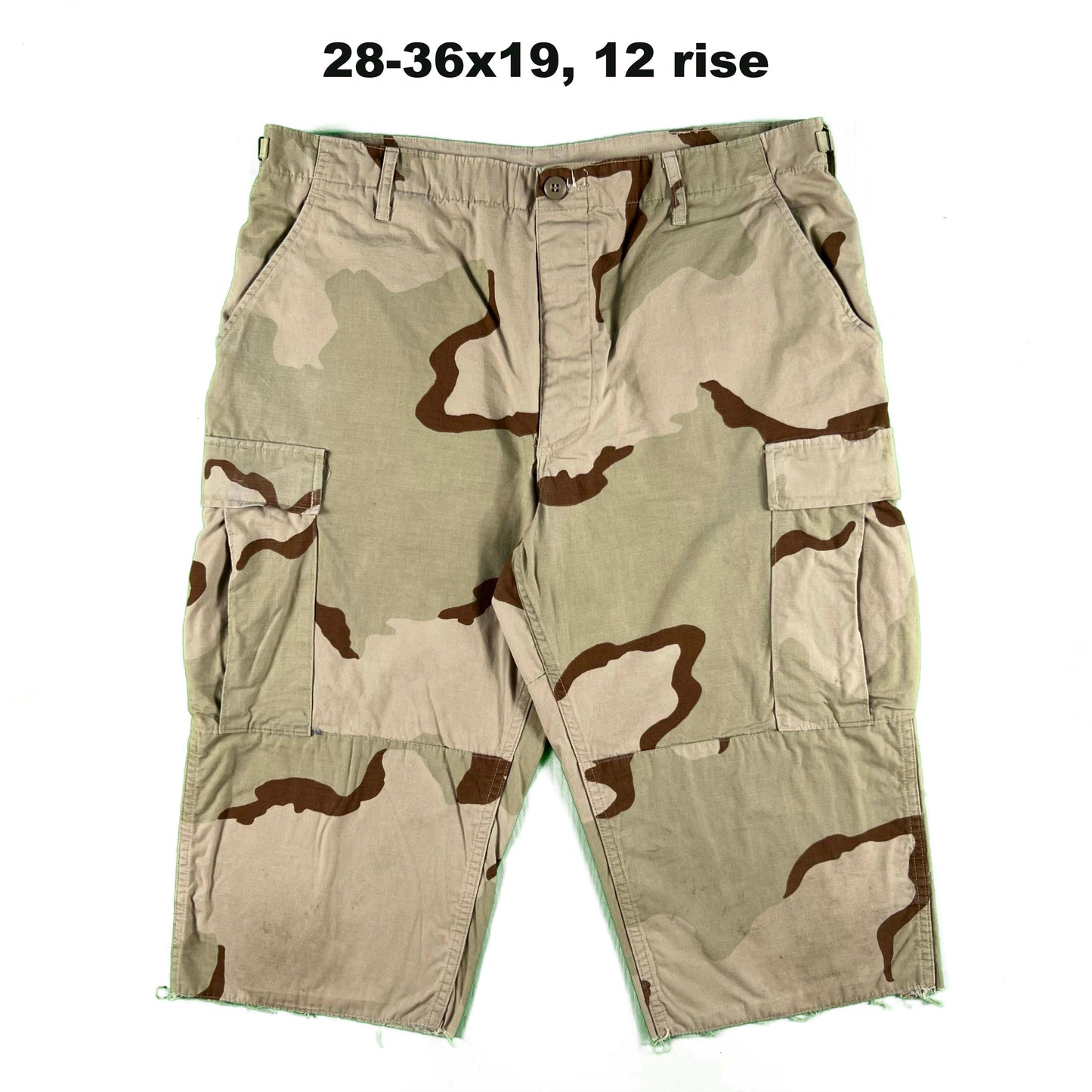 Vintage Chopped Baggy Army Camo Cargo Shorts- SELECT PAIR