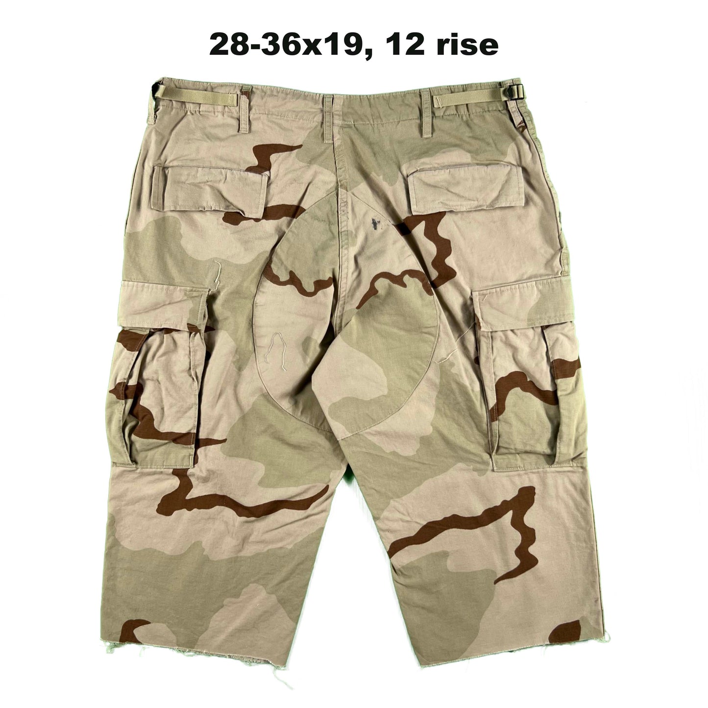 Vintage Chopped Baggy Army Camo Cargo Shorts- SELECT PAIR