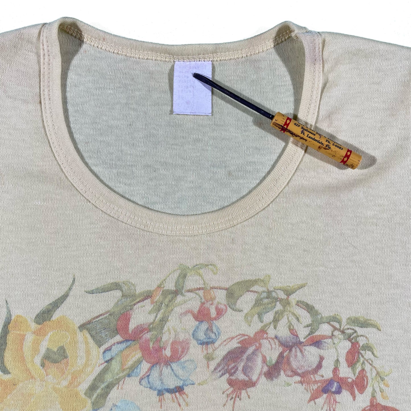 70s California Floral Tee- XS