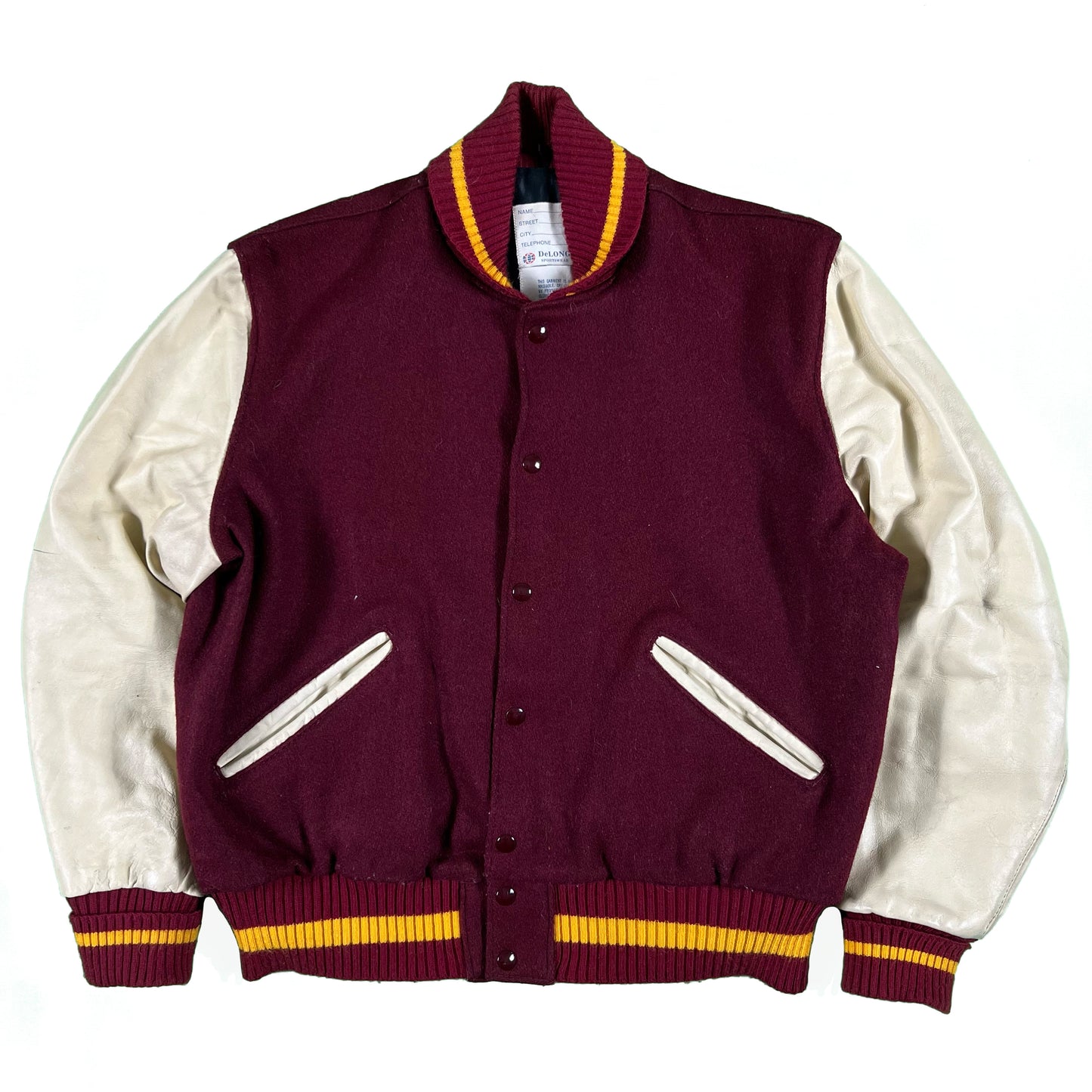 70s Boxy Varsity Jacket- XL