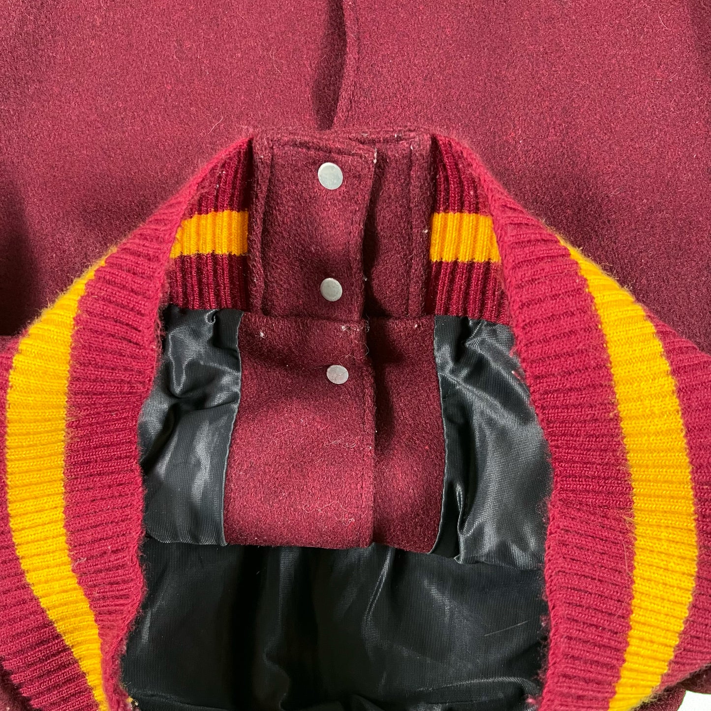 70s Boxy Varsity Jacket- XL