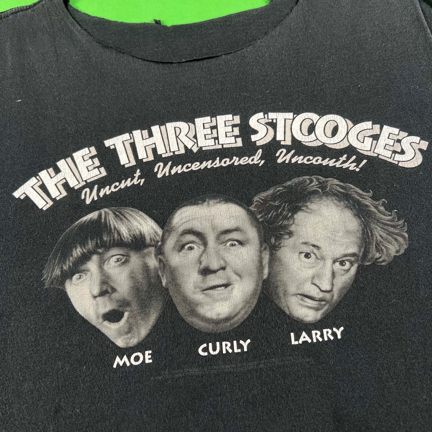 90s 'The Three Stooges' Cut Off Tee- M