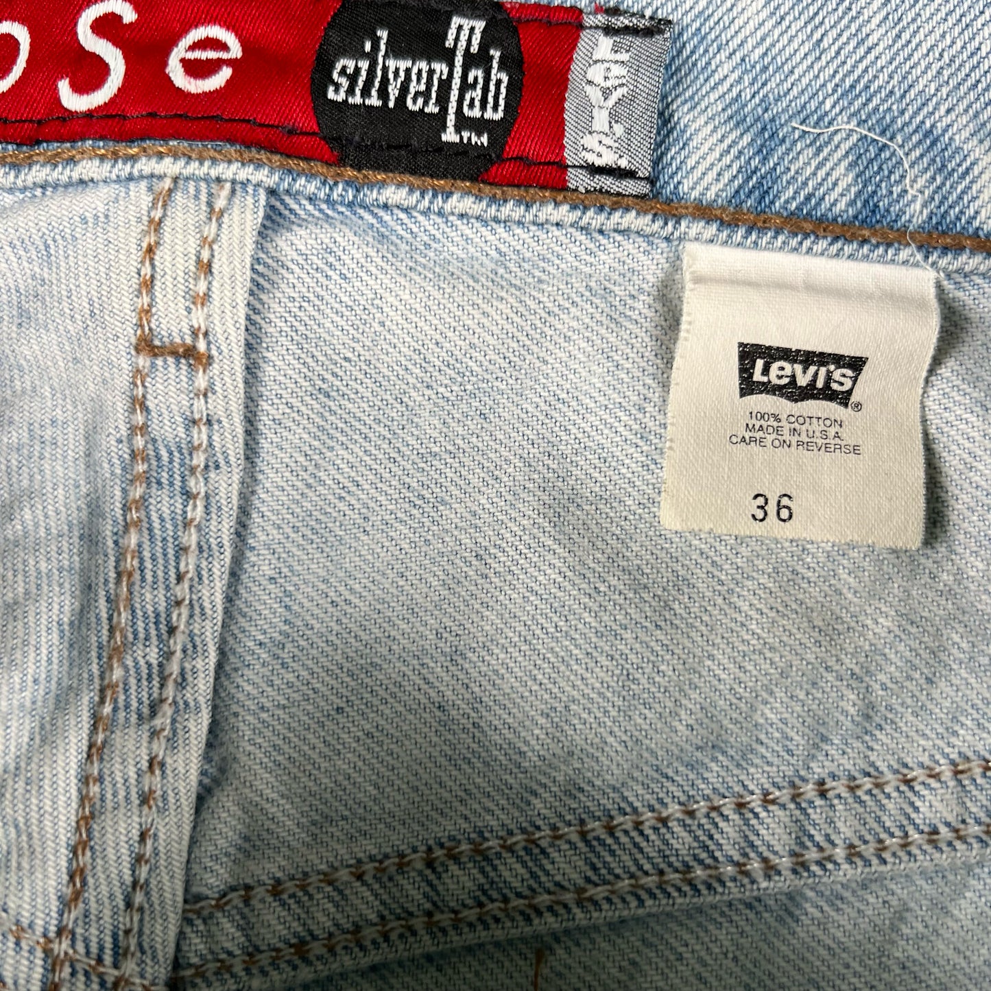 90s Levi's Silvertab Loose Jorts- 34x11