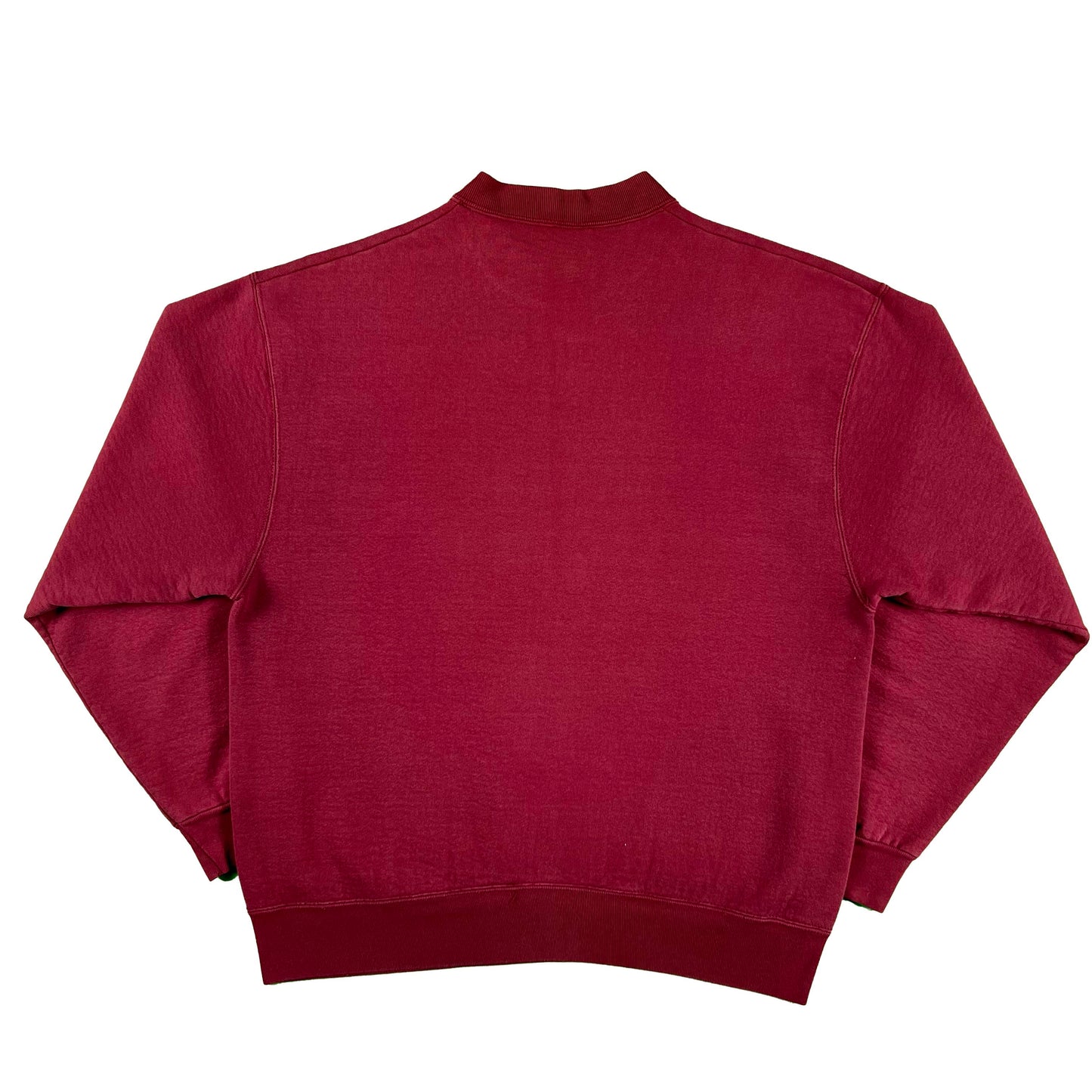 90s Super Heavyweight Wine Red Sweatshirt- L
