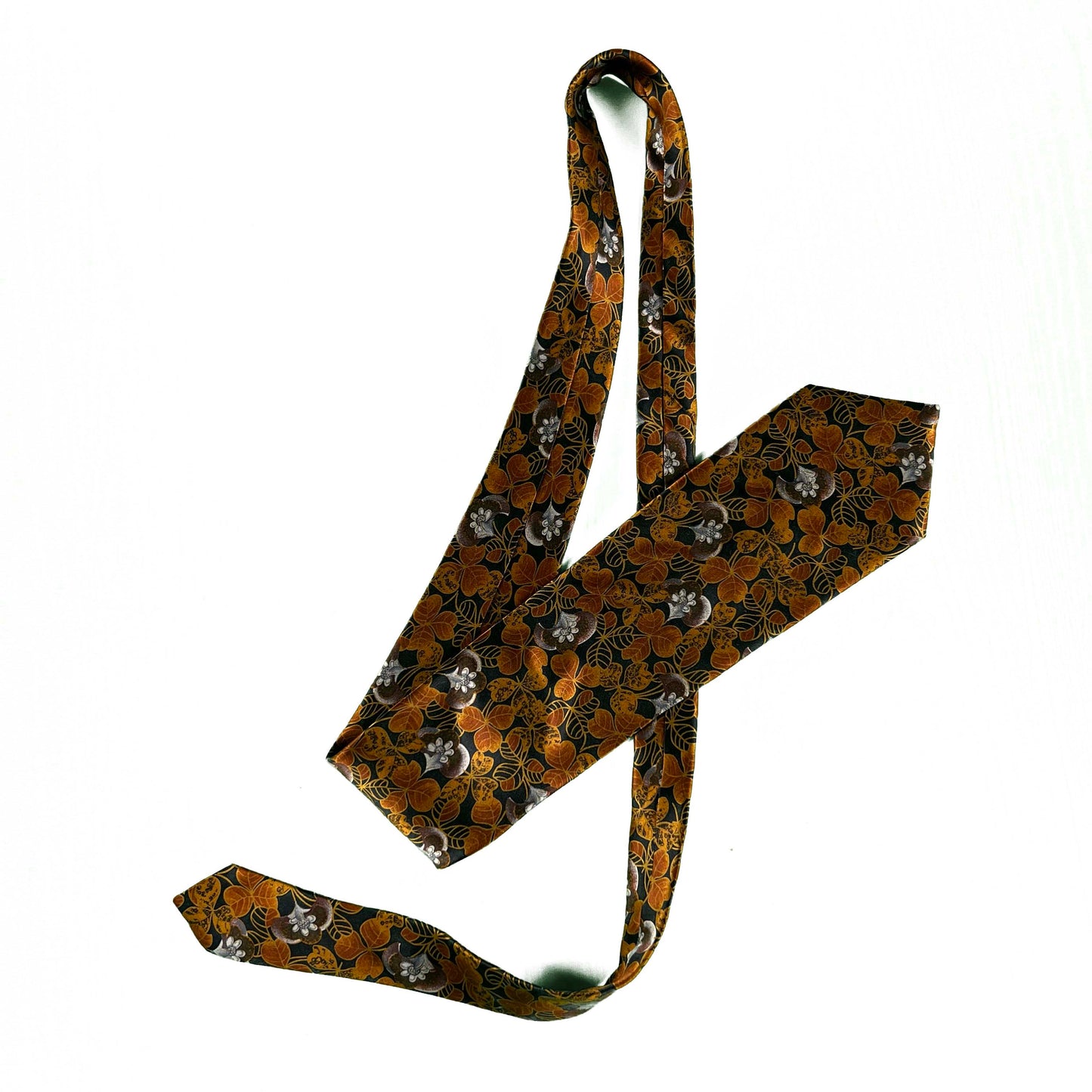 90s Lanvin Silk Clover Tie
