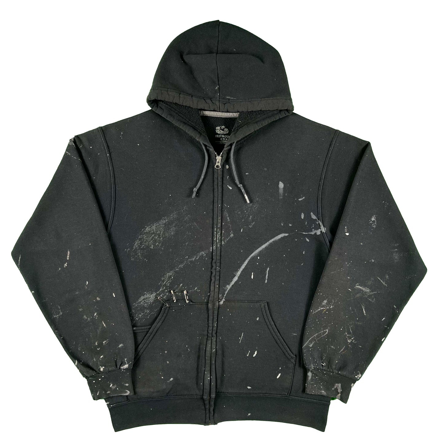 Black Safety Pin Painter's z/u Hoodie- M
