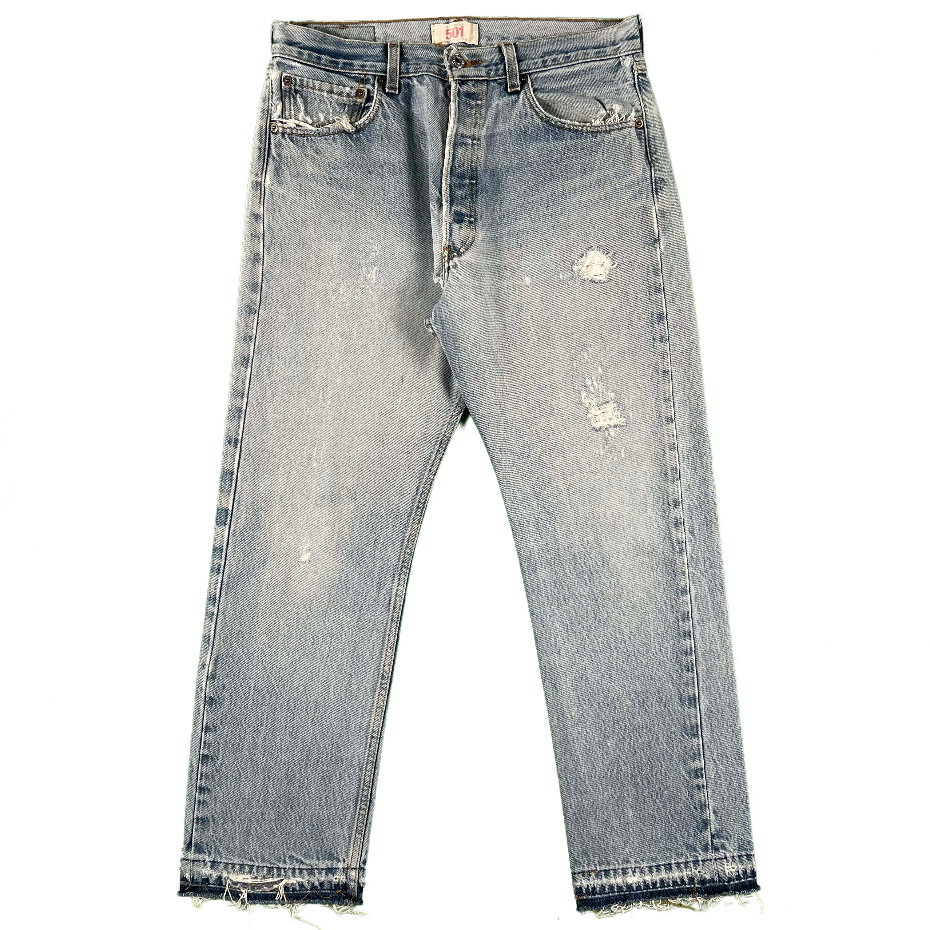 00s Levi's 501 Released Hem Light Wash Denim- 30x28 – Plum