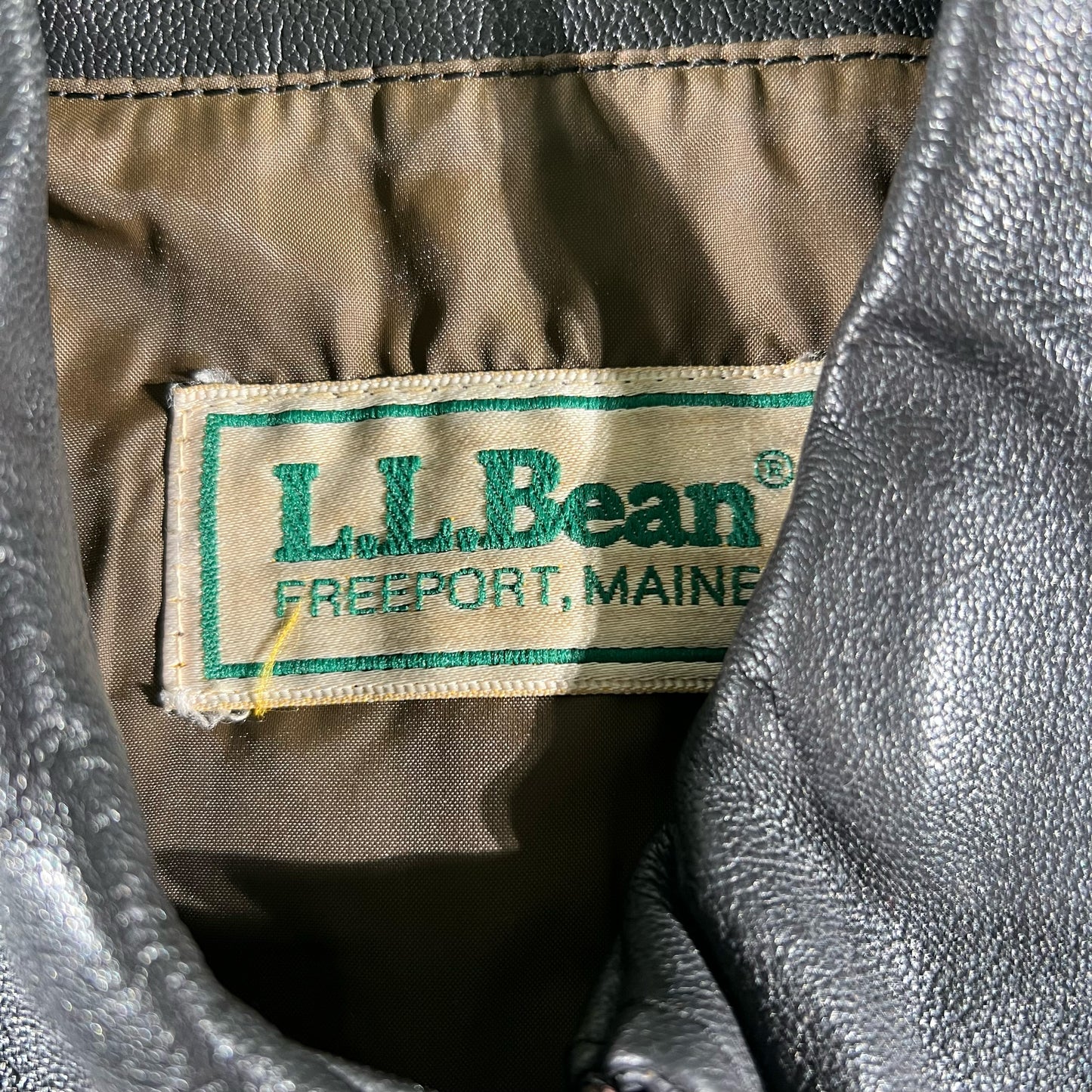 80s L.L. Bean A2 Style Leather Jacket- M