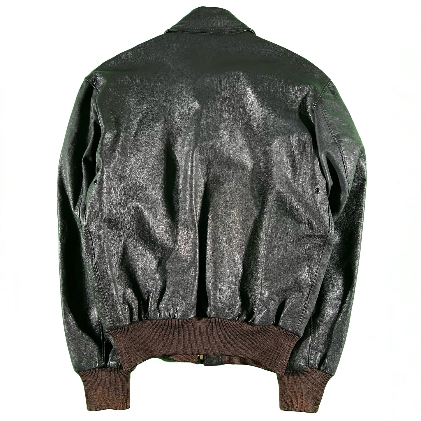 80s L.L. Bean A2 Style Leather Jacket- M