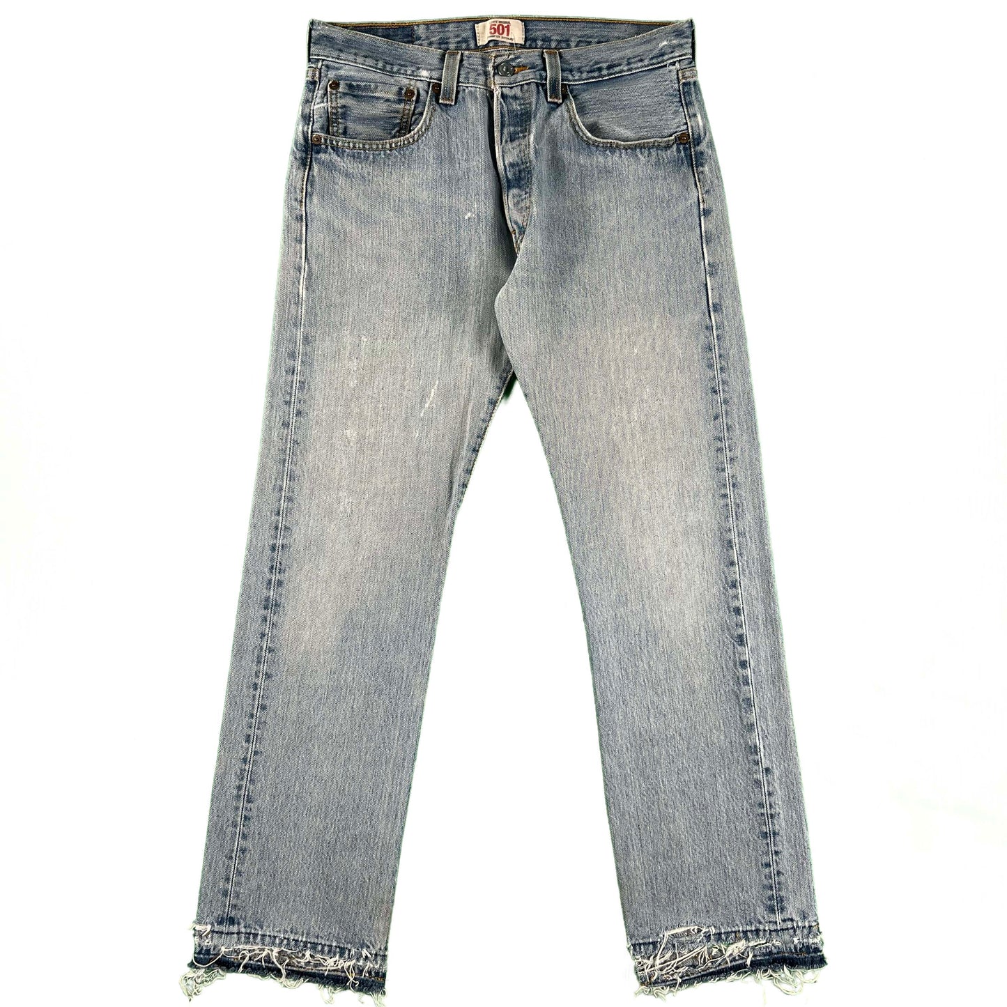 00s Levi's 501 Released Hem Light Wash Denim- 30x29