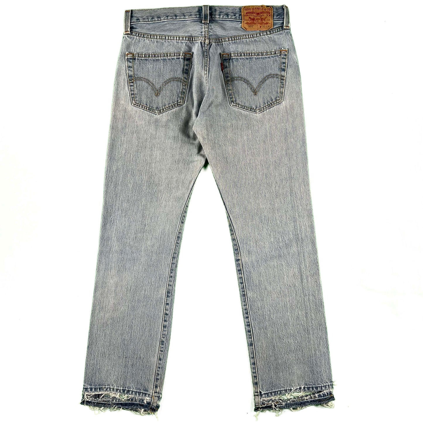 00s Levi's 501 Released Hem Light Wash Denim- 30x29
