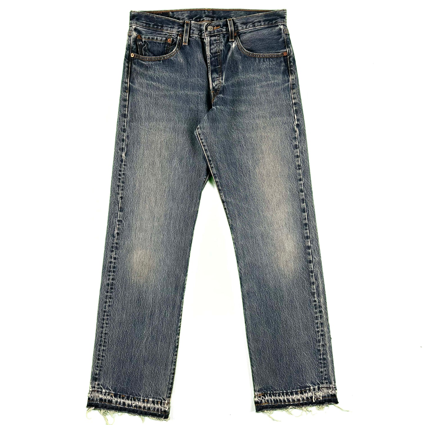 00s Levi's 501 Released Hem Dark Wash Denim- 31x32.5