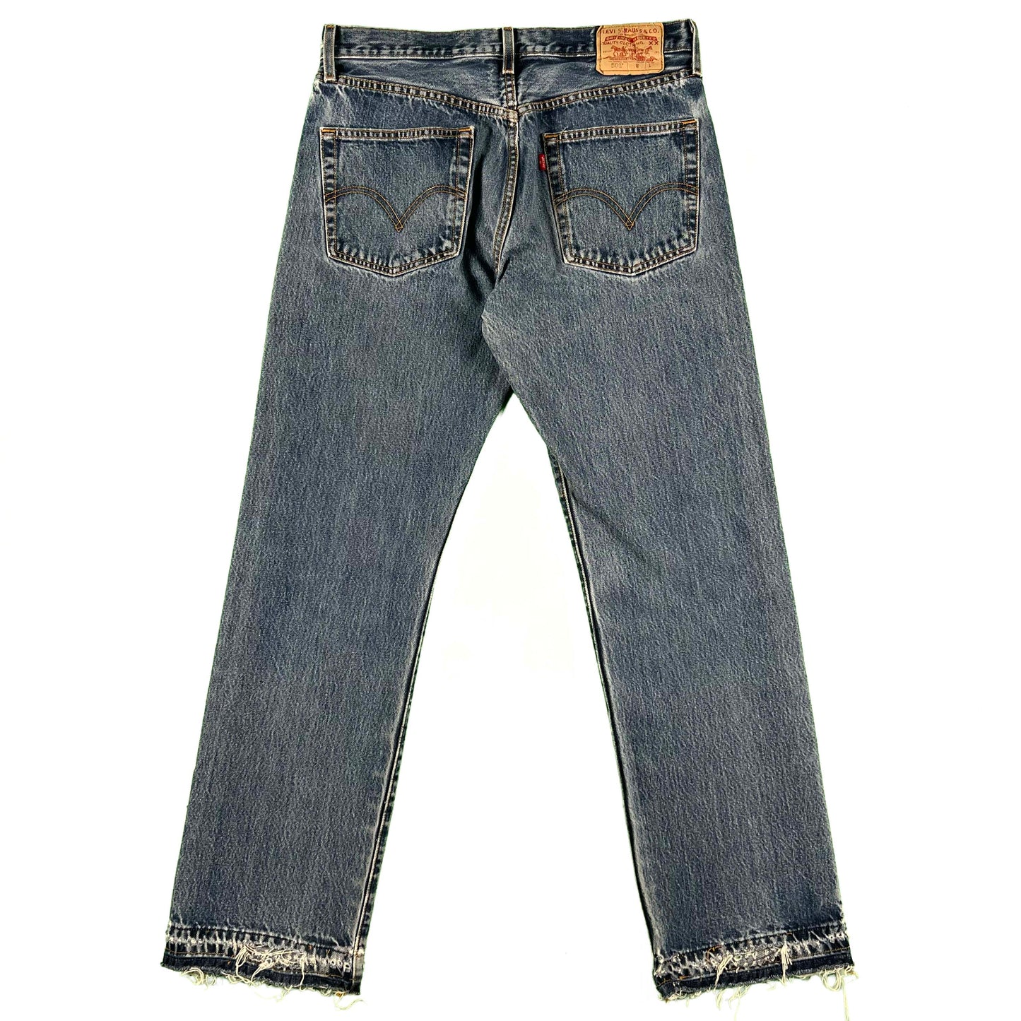 00s Levi's 501 Released Hem Dark Wash Denim- 31x32.5