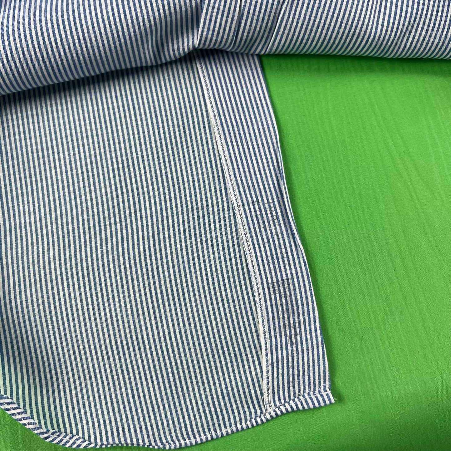 80s Arrow Canada Striped 'Mark Collar' Shirt- L