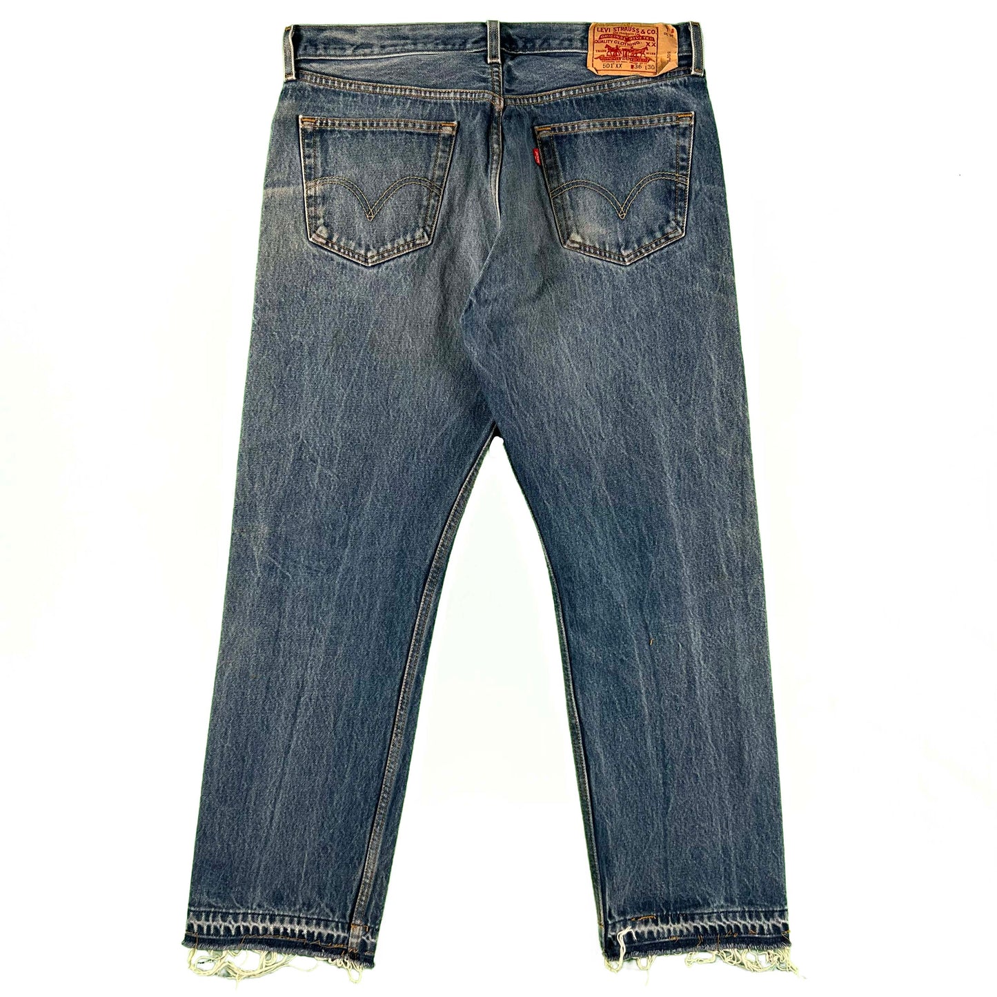 00s Levi's 501 Released Hem Faded Denim- 34x28