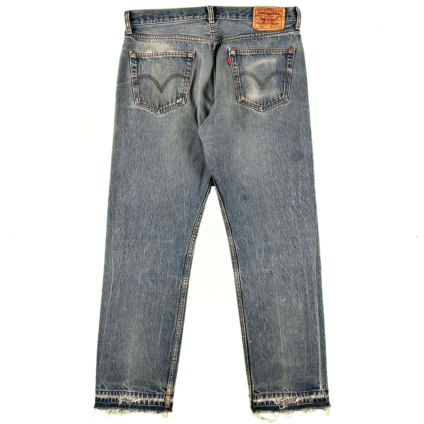 00s Levi's 501 Released Hem Denim- 34x30