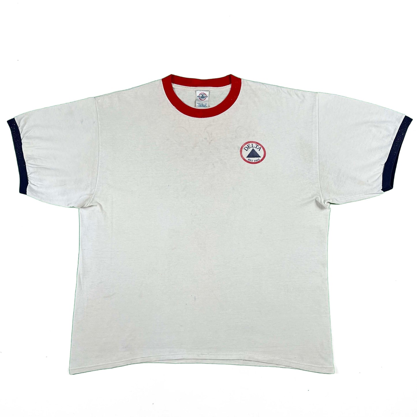 00s 'Delta' Delta Long Beach Cali Ringer Tee- XL