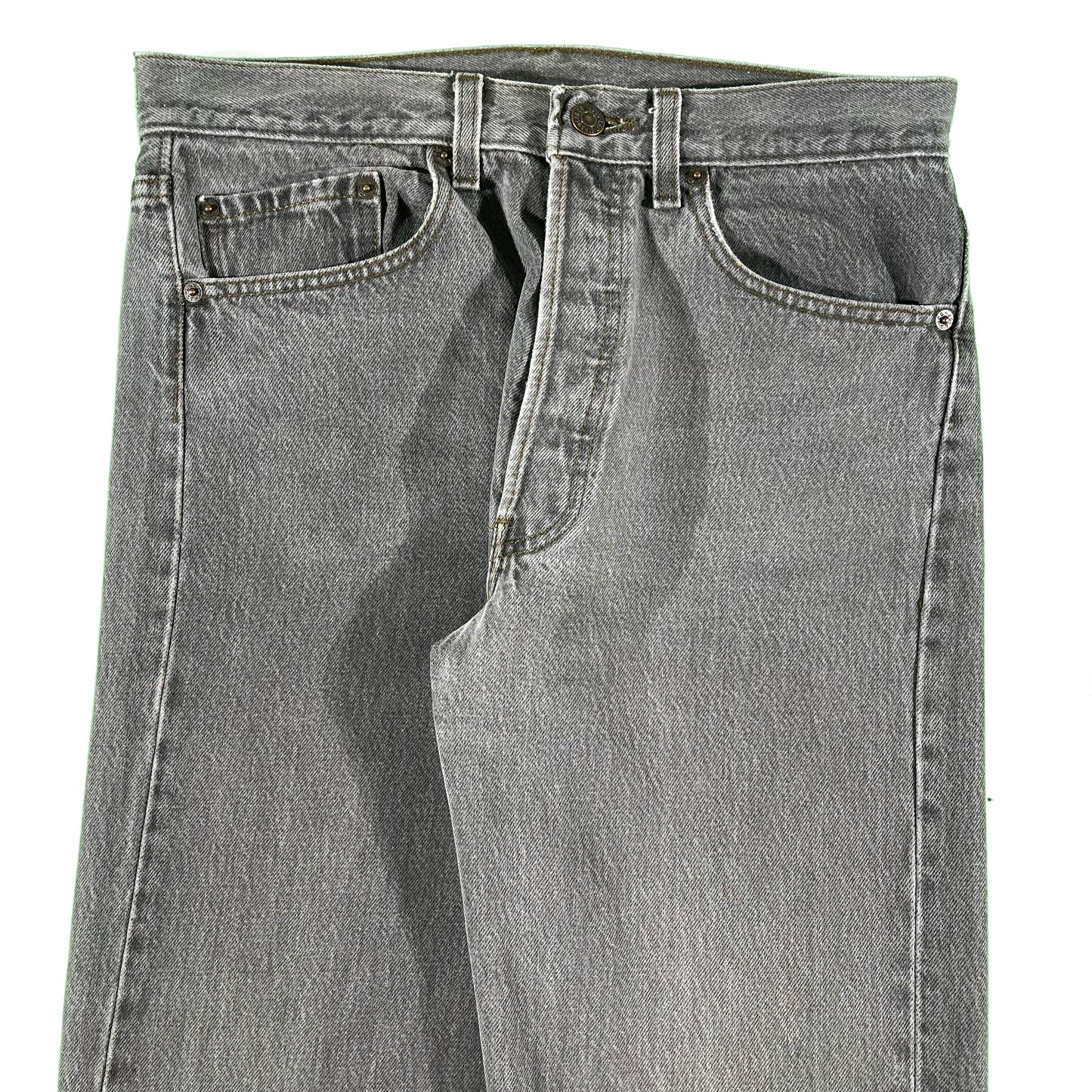 90s Sun Faded Grey Levi's 501s- 31x32