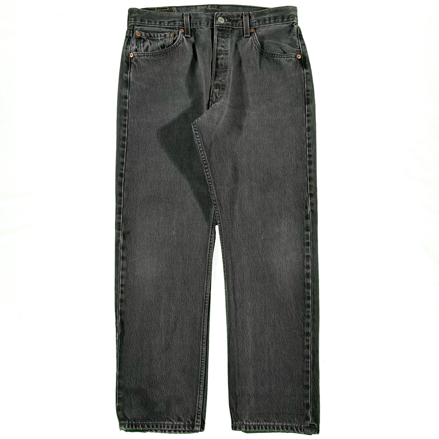 90s Faded Black Levi's 501s- 32x29