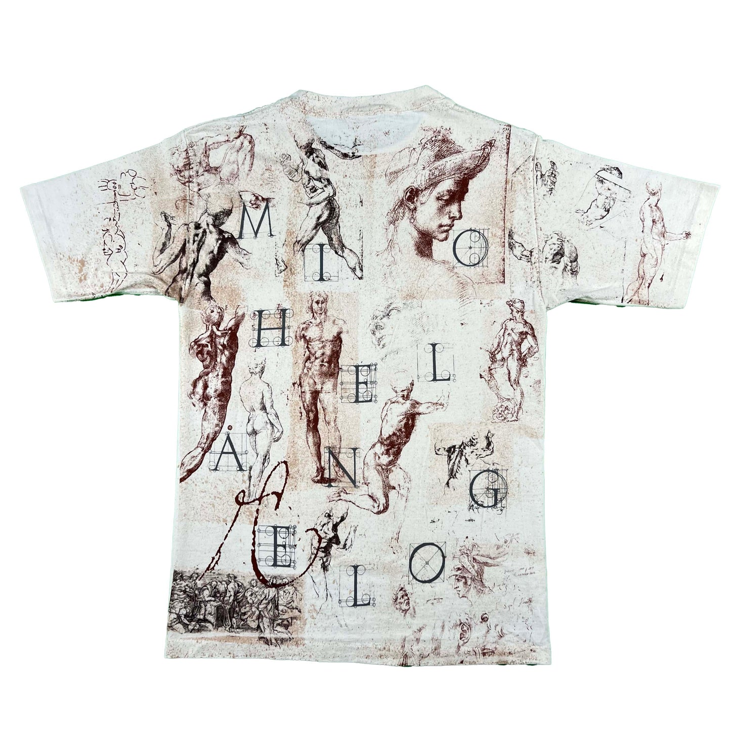 90s Michaelangelo AOP Tee- L