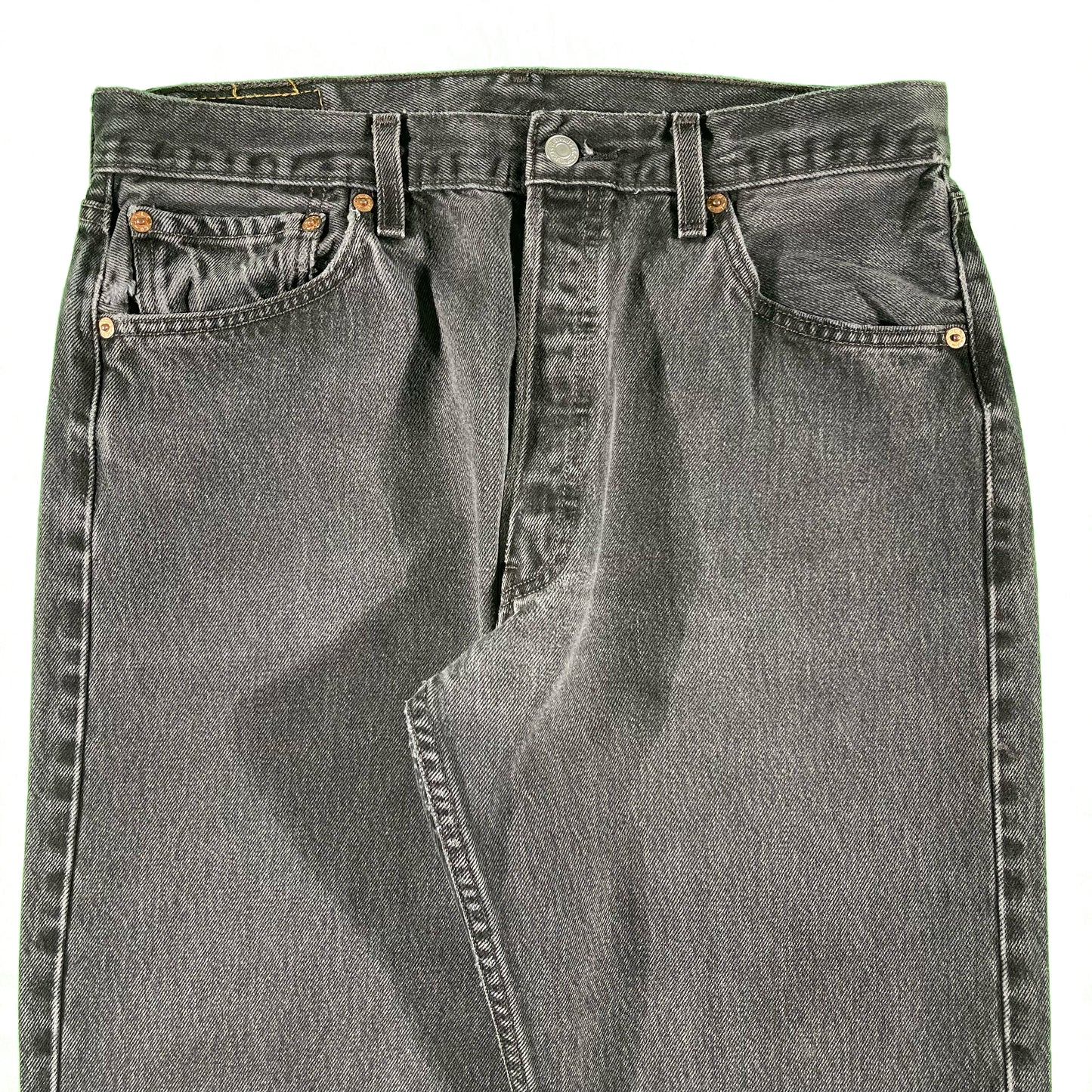 90s Faded Black Levi's 501s- 32x29