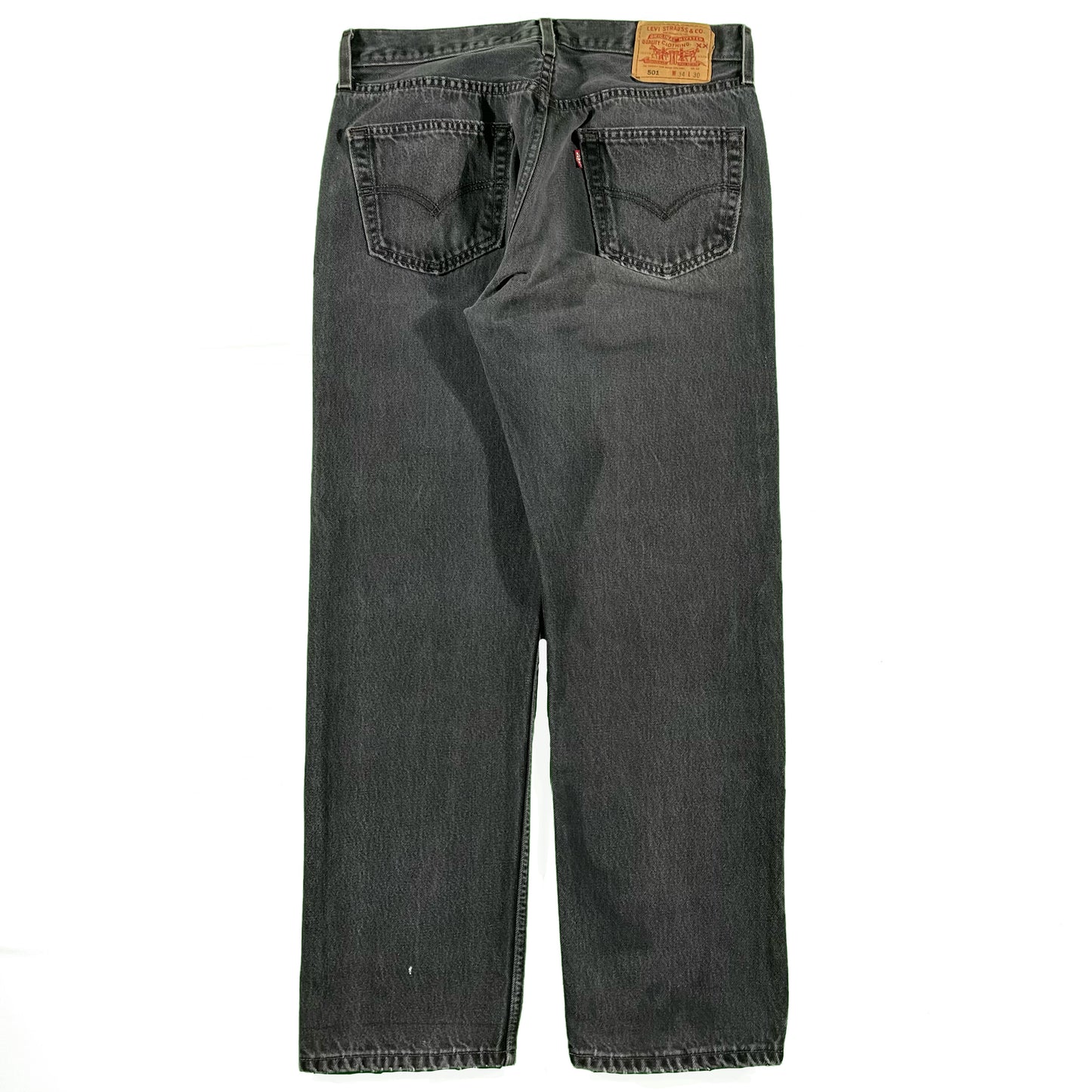90s Faded Black Levi's 501s- 32x29