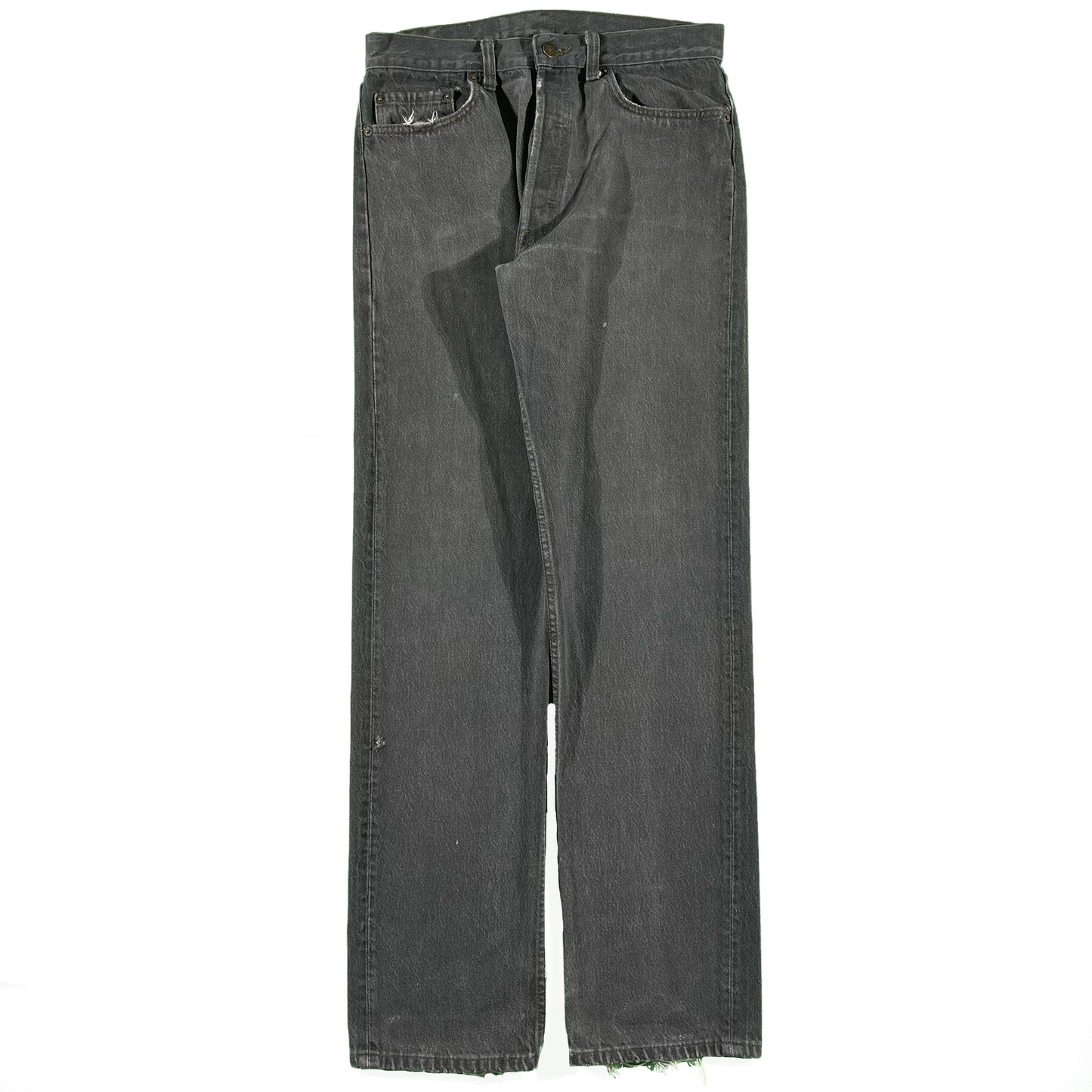 80s Sun Faded Grey Levi's 501s- 31x33.5
