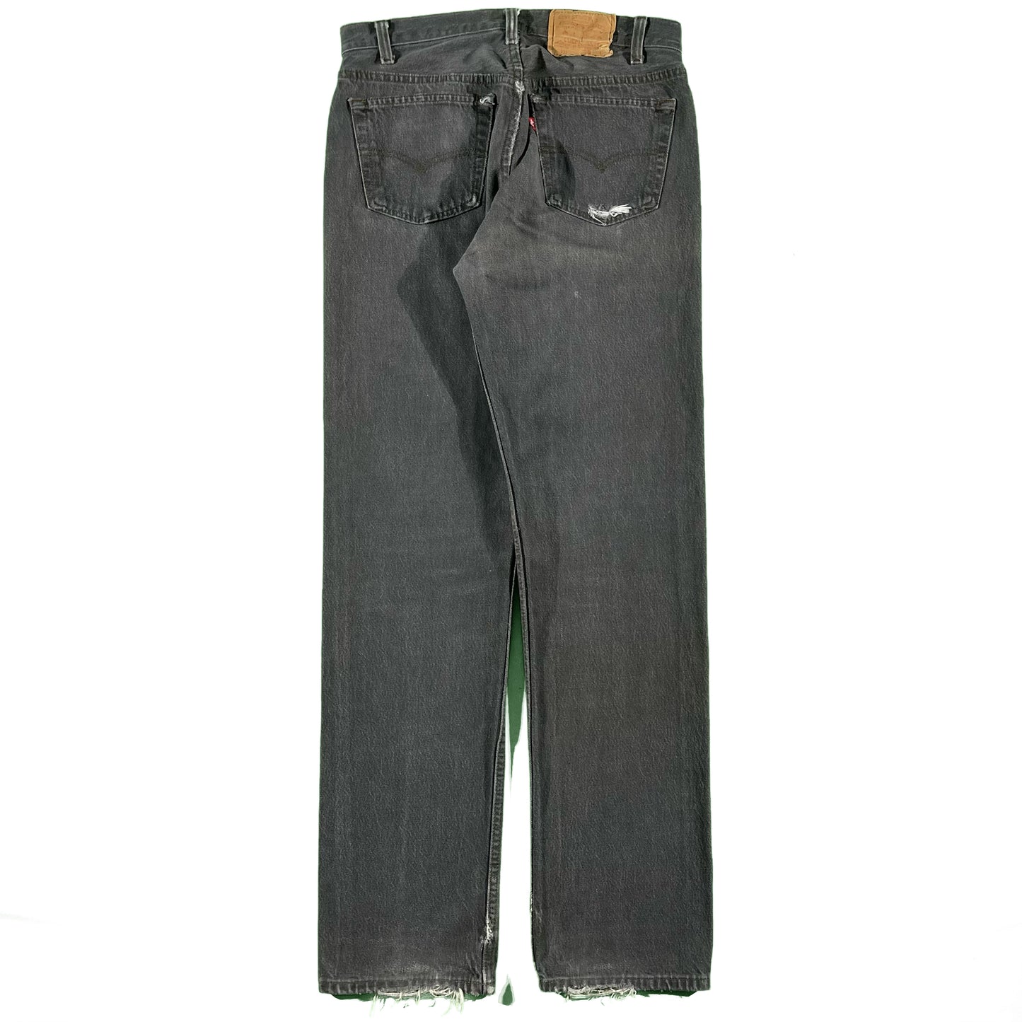 80s Sun Faded Grey Levi's 501s- 31x33.5