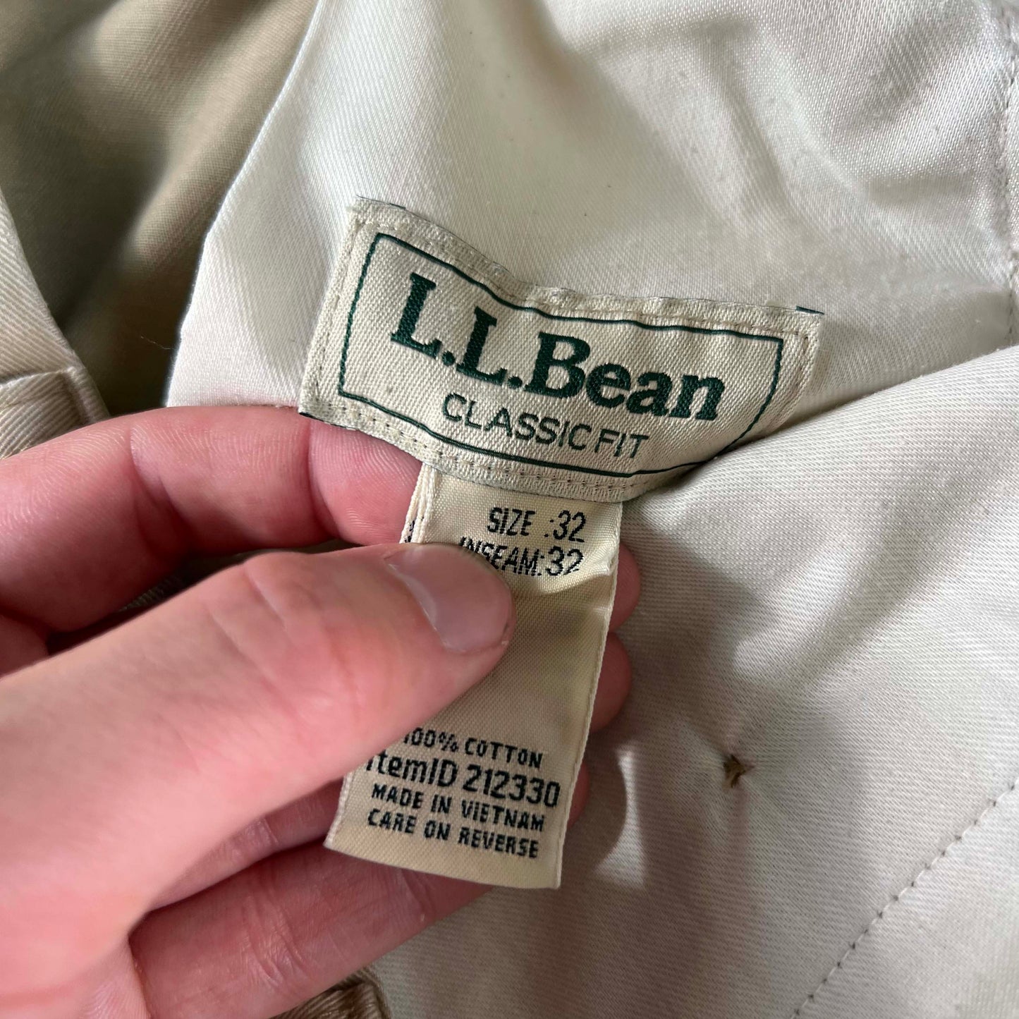 Vintage L.L. Bean Cotton Chino Pants- SELECT PAIR