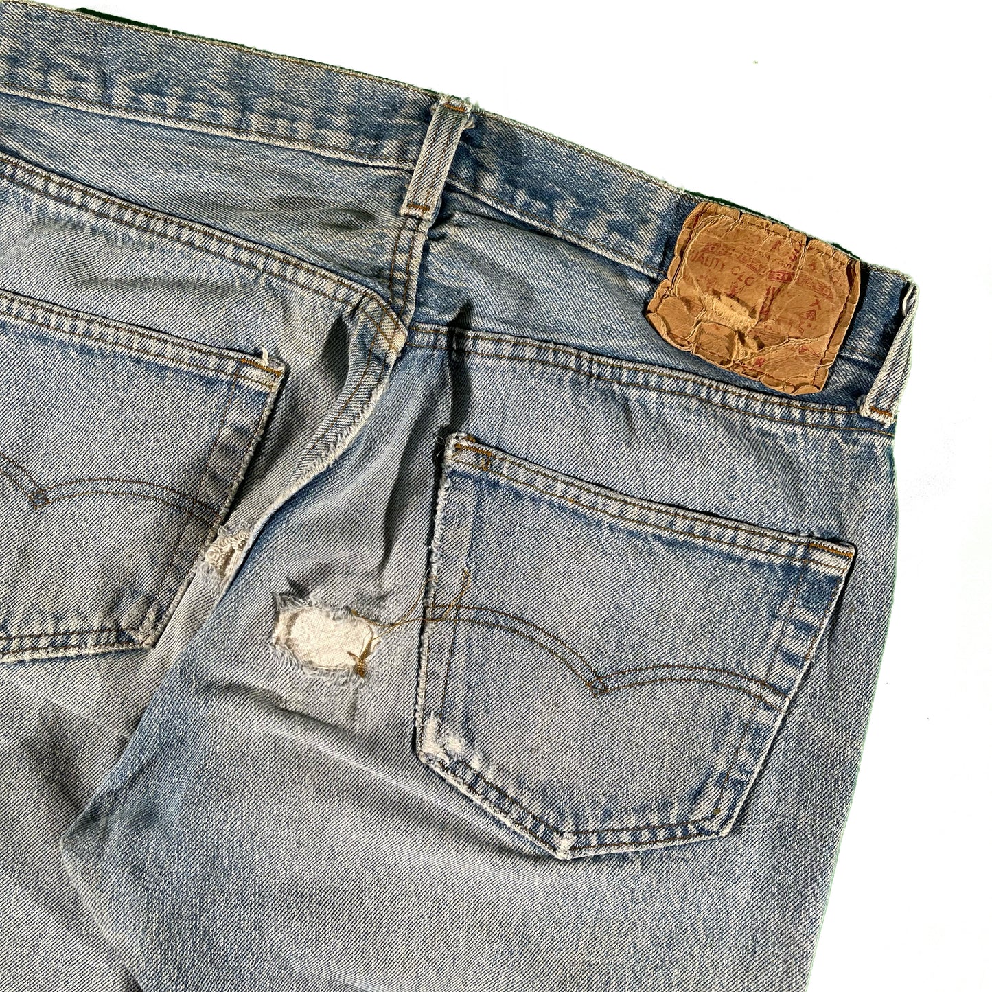 80s Repaired Levi's 501s- 31x33.5