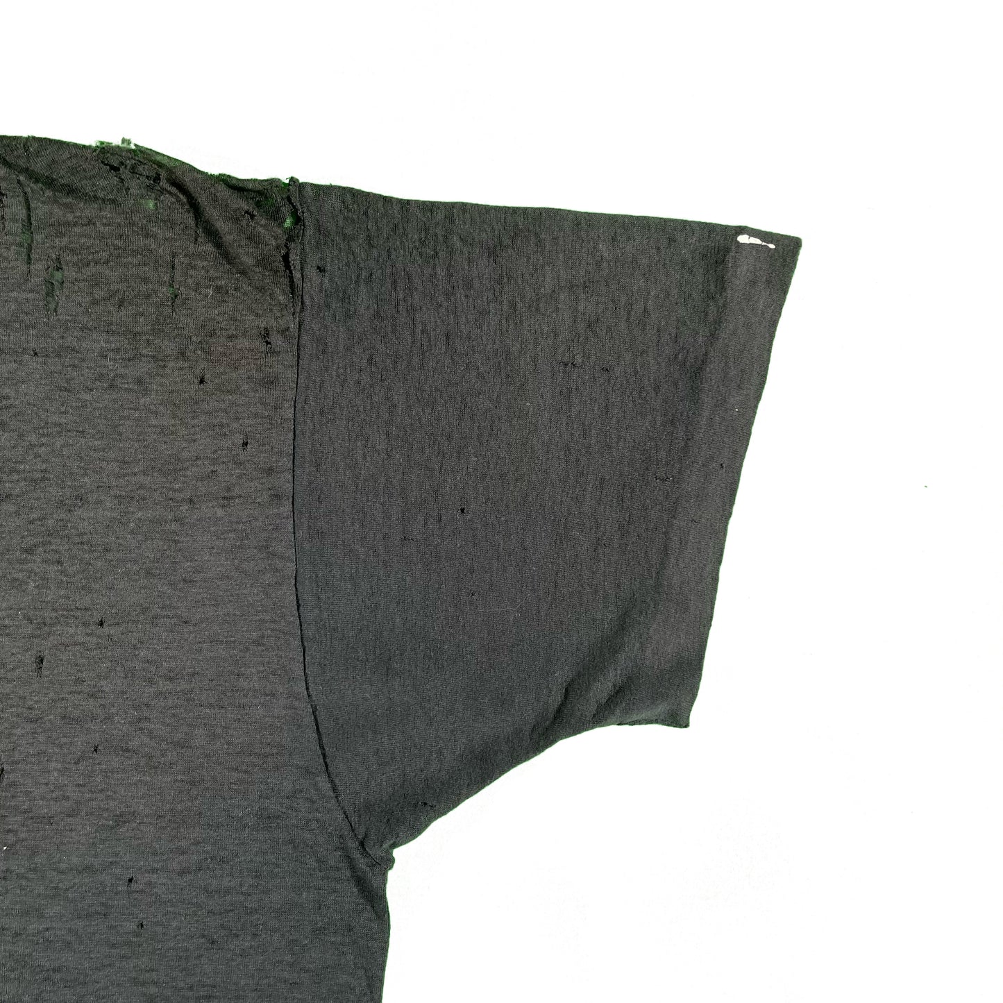80s Black Thrashed Paper Thin Tequila Tee- L