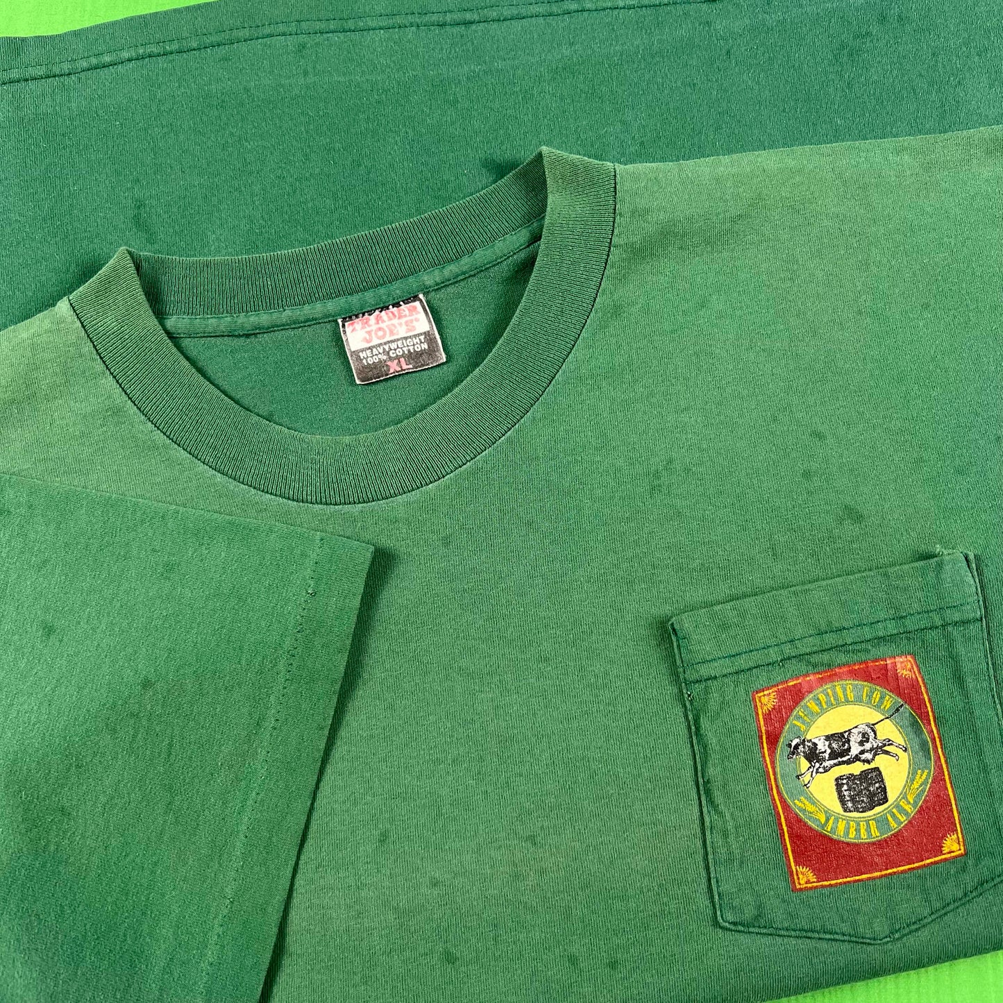 90s Sun Faded Trader Joe's Beer Tee- XL