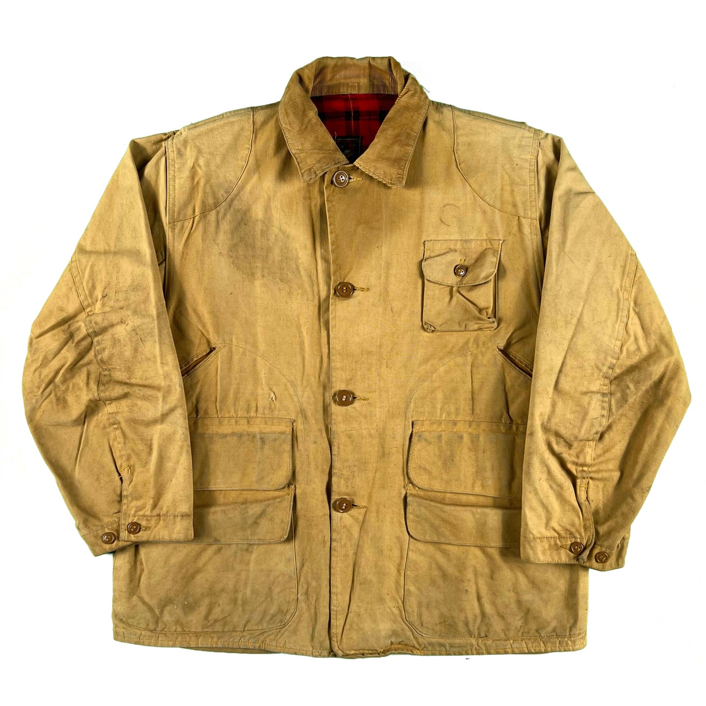 50s/60s Red Head Cotton Canvas Hunting Jacket- L