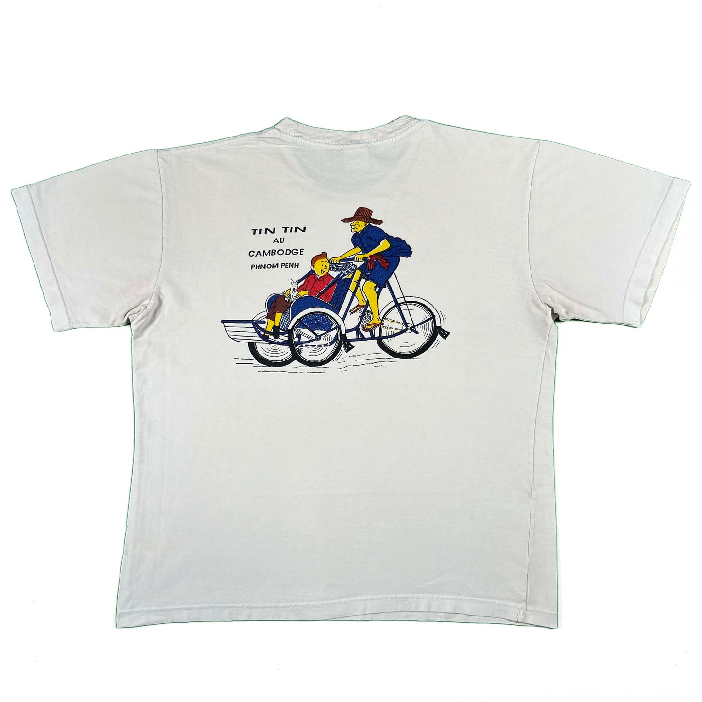 90s Tin Tin Au Cambodge Tee- L