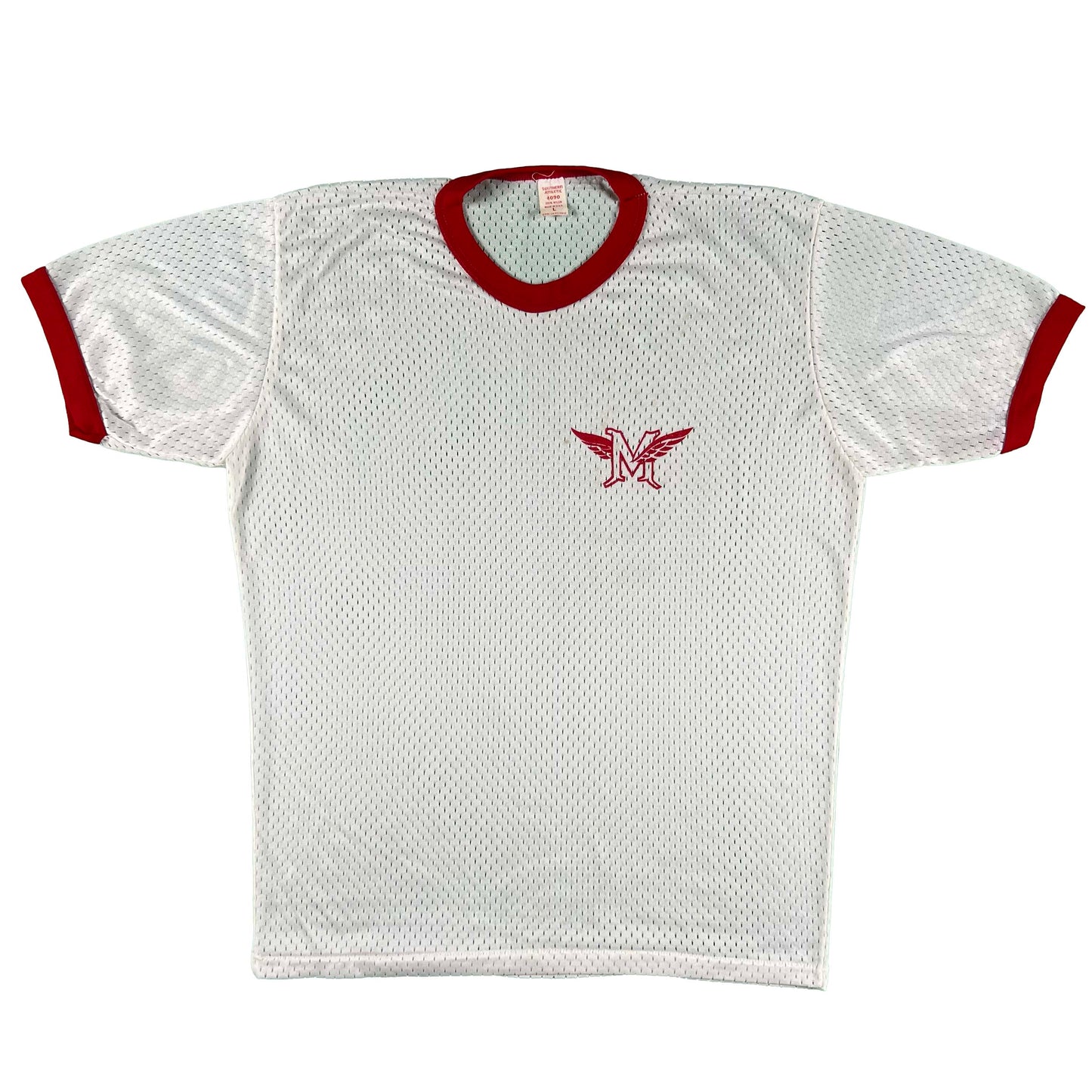 70s Athletic Club Mesh Ringer Tee- L