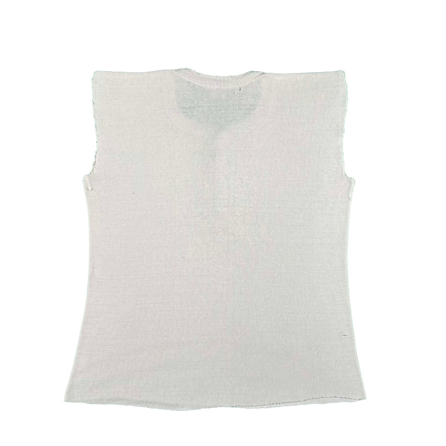 60s Towncraft Chopped Henley Thermal Shirt- M