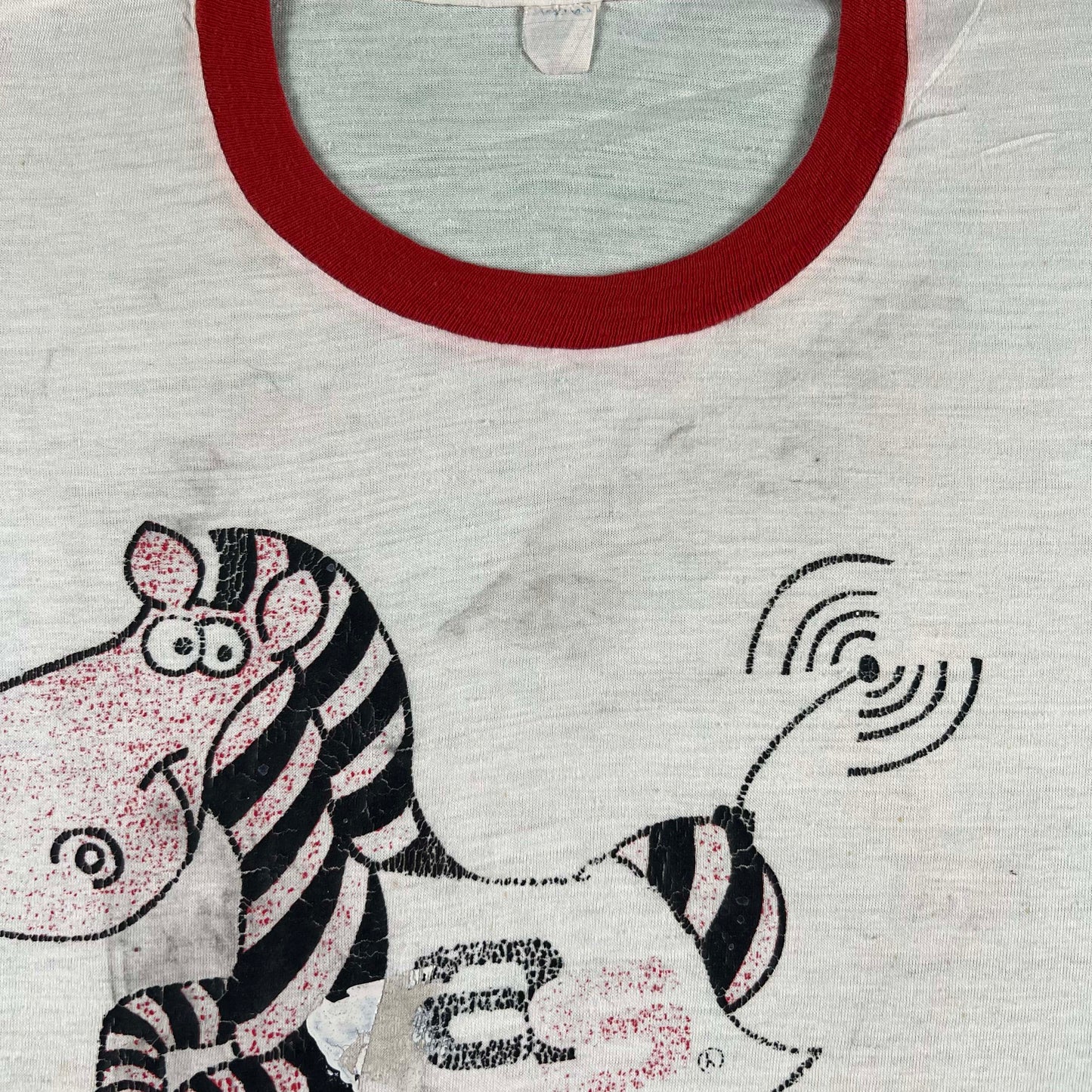 70s Keep Your Ass Up! Ringer Tee- M