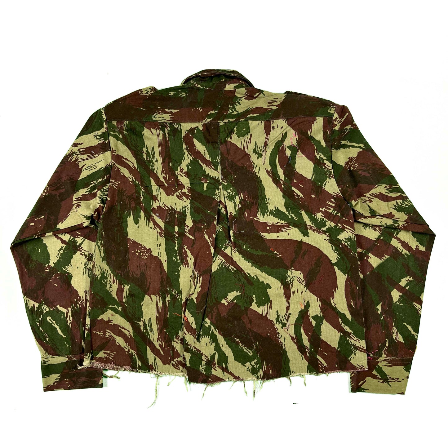 60s Cropped Portugese Camo Army Shirt- S