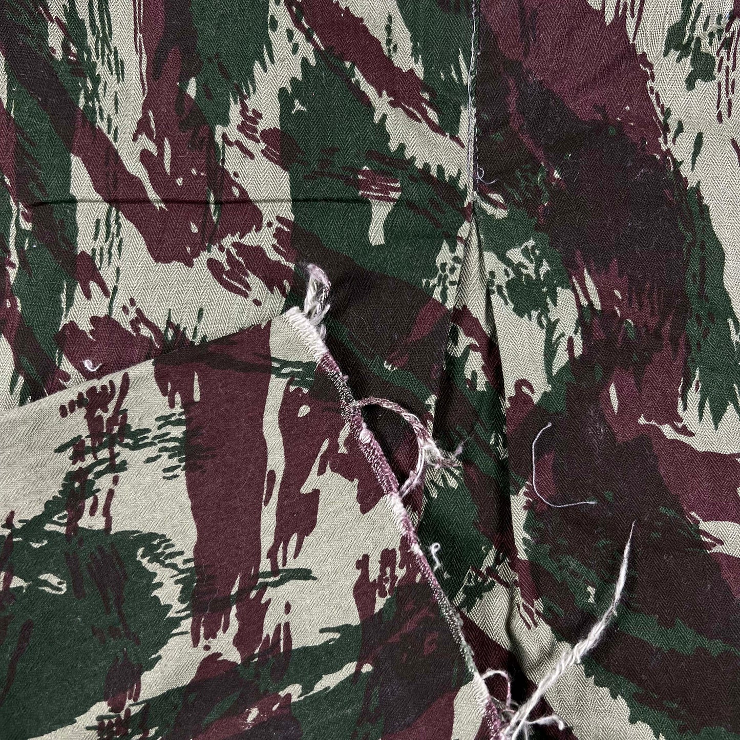 60s Cropped Portugese Camo Army Shirt- S