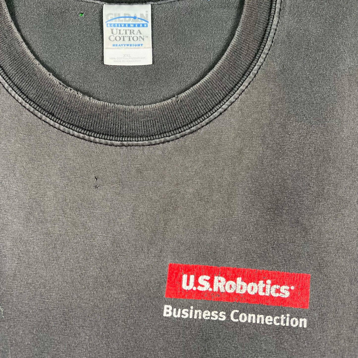 00s Sun Faded Black U.S. Robotics Tee- XXL
