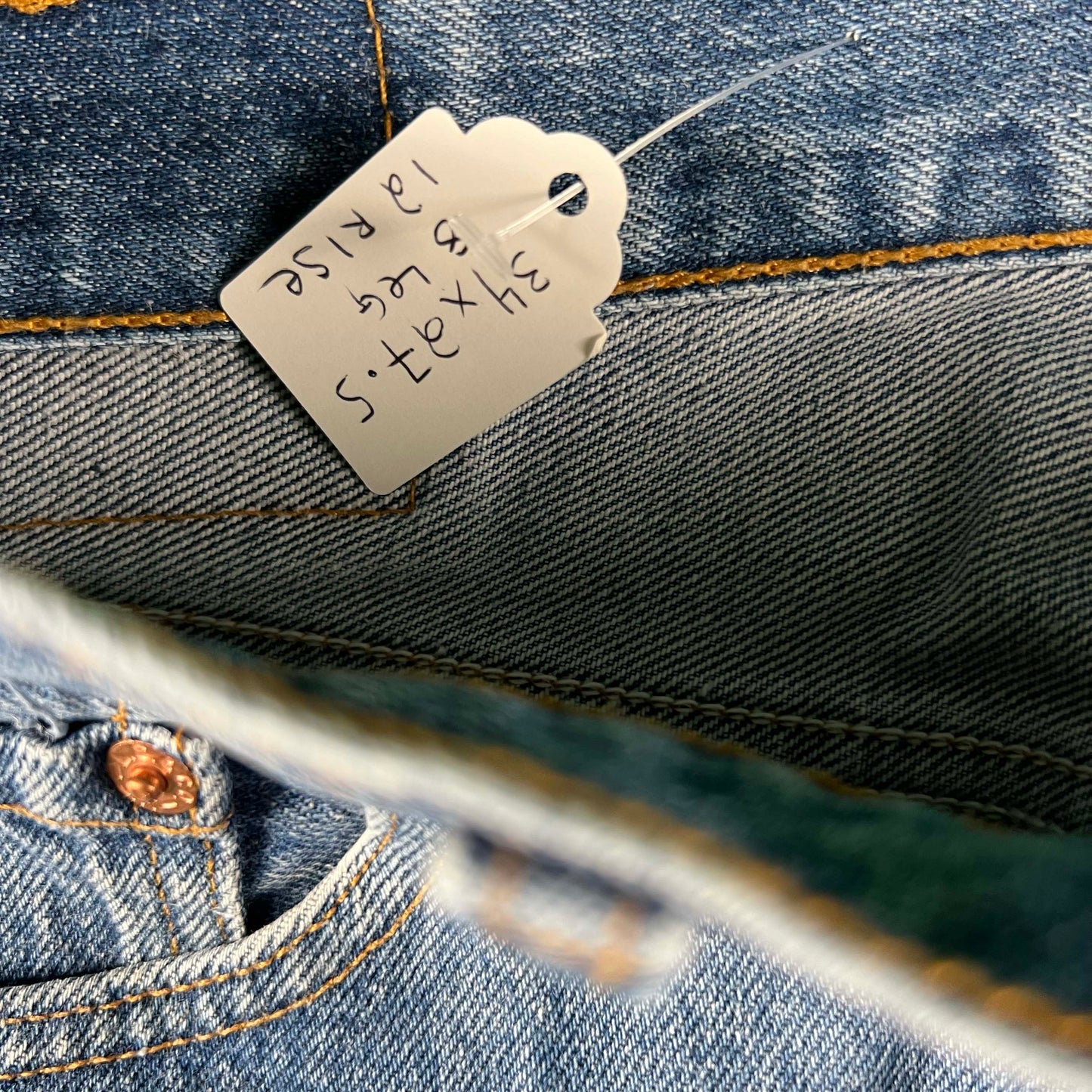 90s Starchy Levi's 501 Denim- 34x27.5