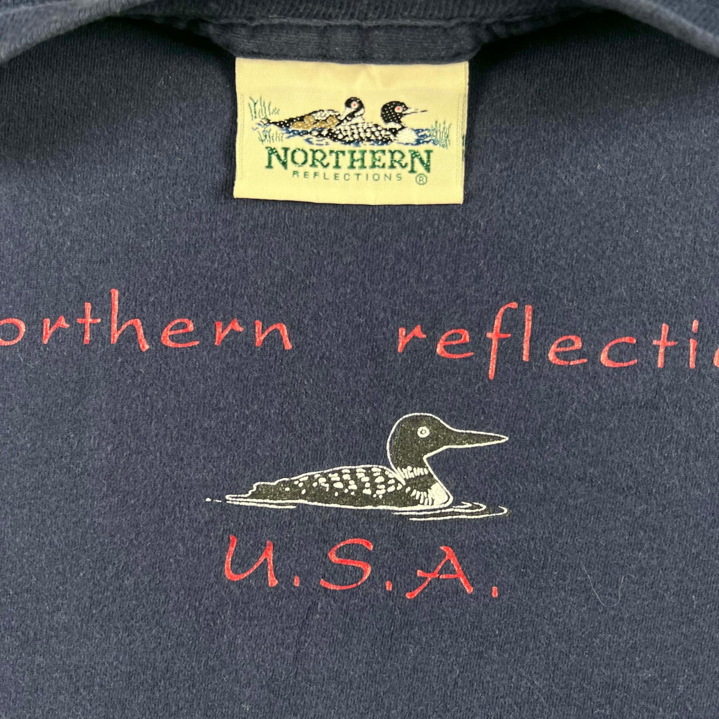 90s Single Stitch Northern Reflections Tee- L