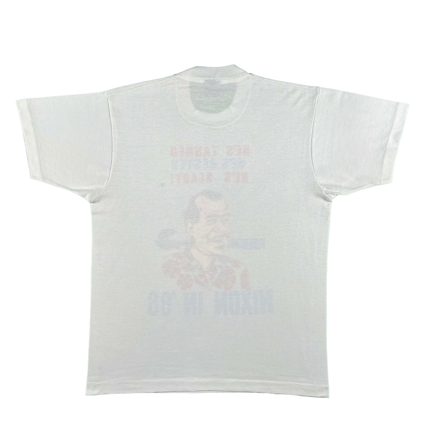 80s He's Tan, Rested, & Ready Nixon Tee- M